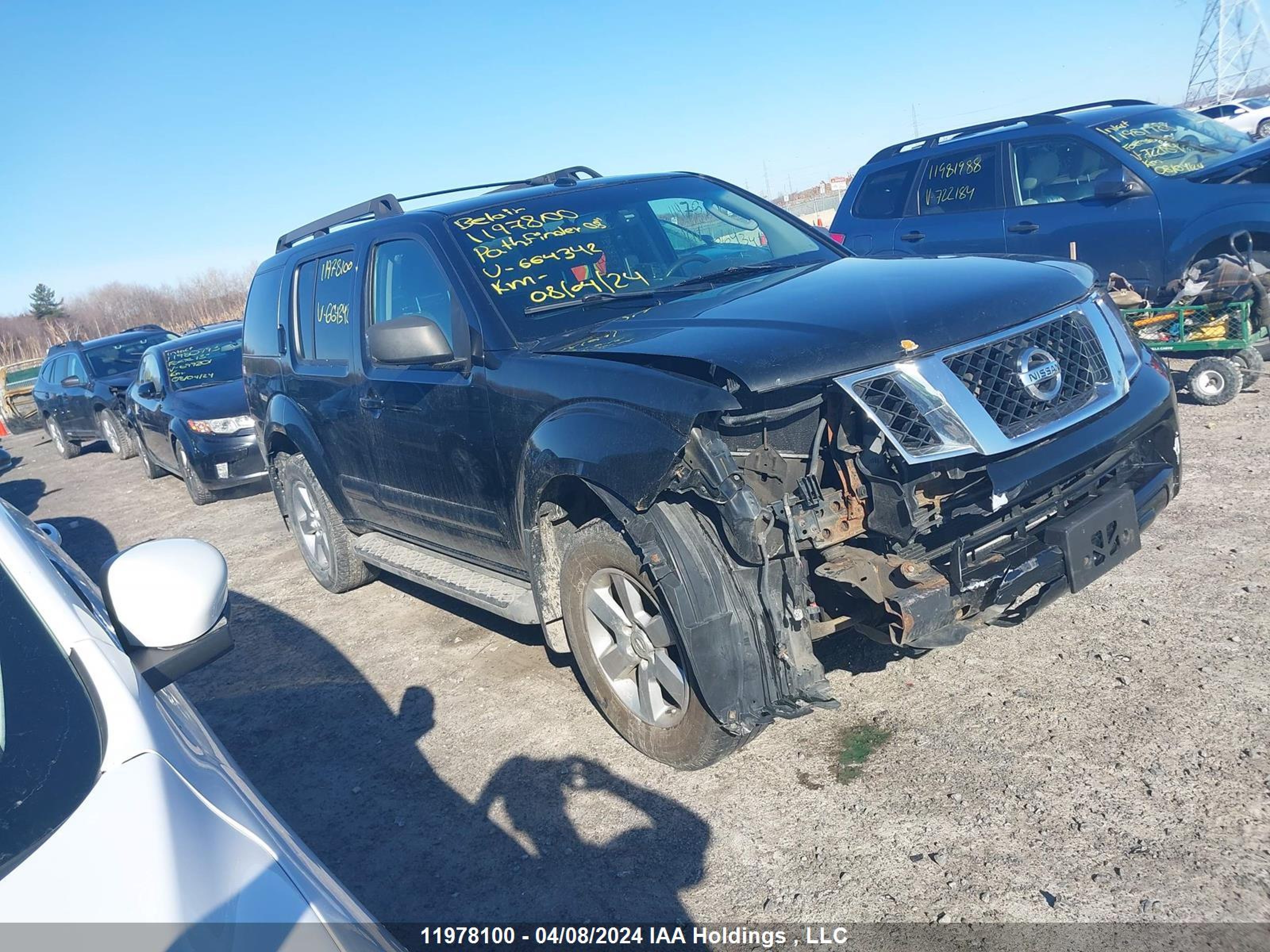 NISSAN PATHFINDER 2008 5n1ar18b98c664342