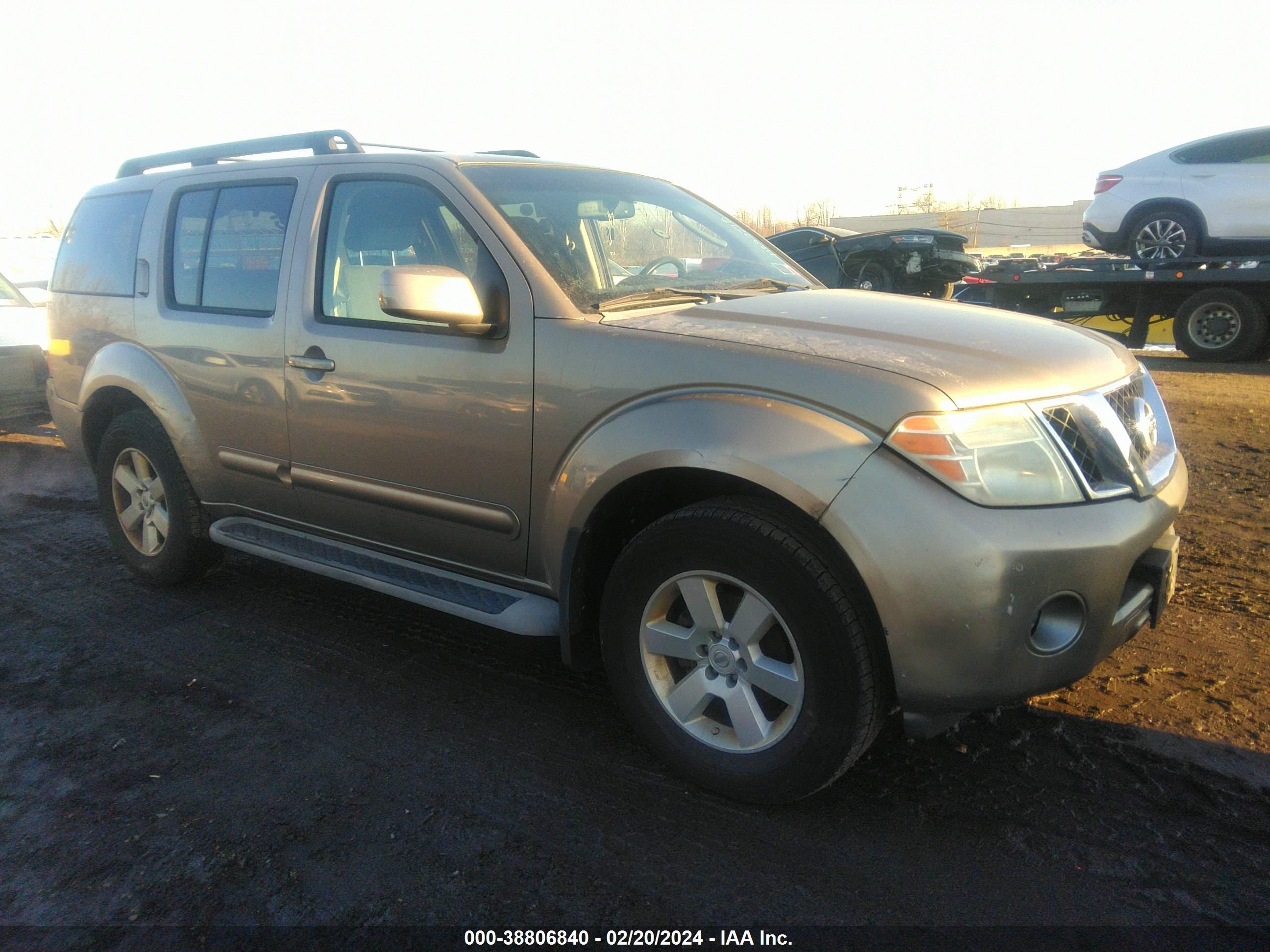 NISSAN PATHFINDER 2008 5n1ar18bx8c657464