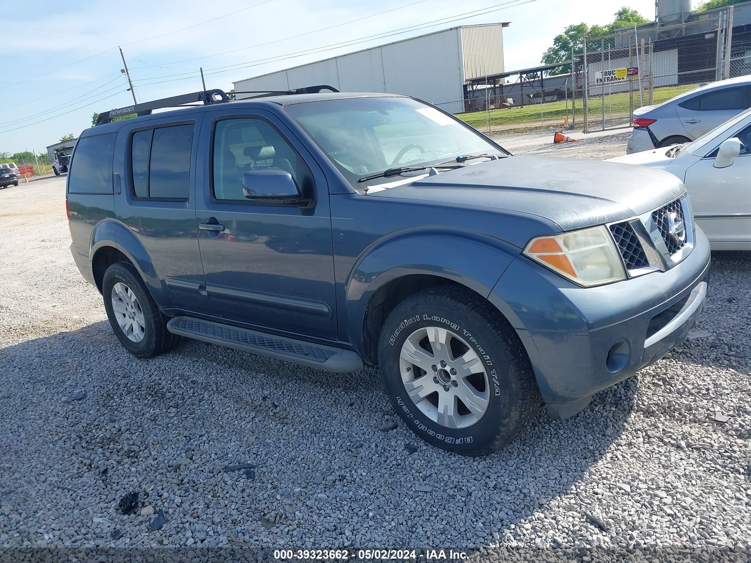 NISSAN PATHFINDER 2007 5n1ar18u17c634459