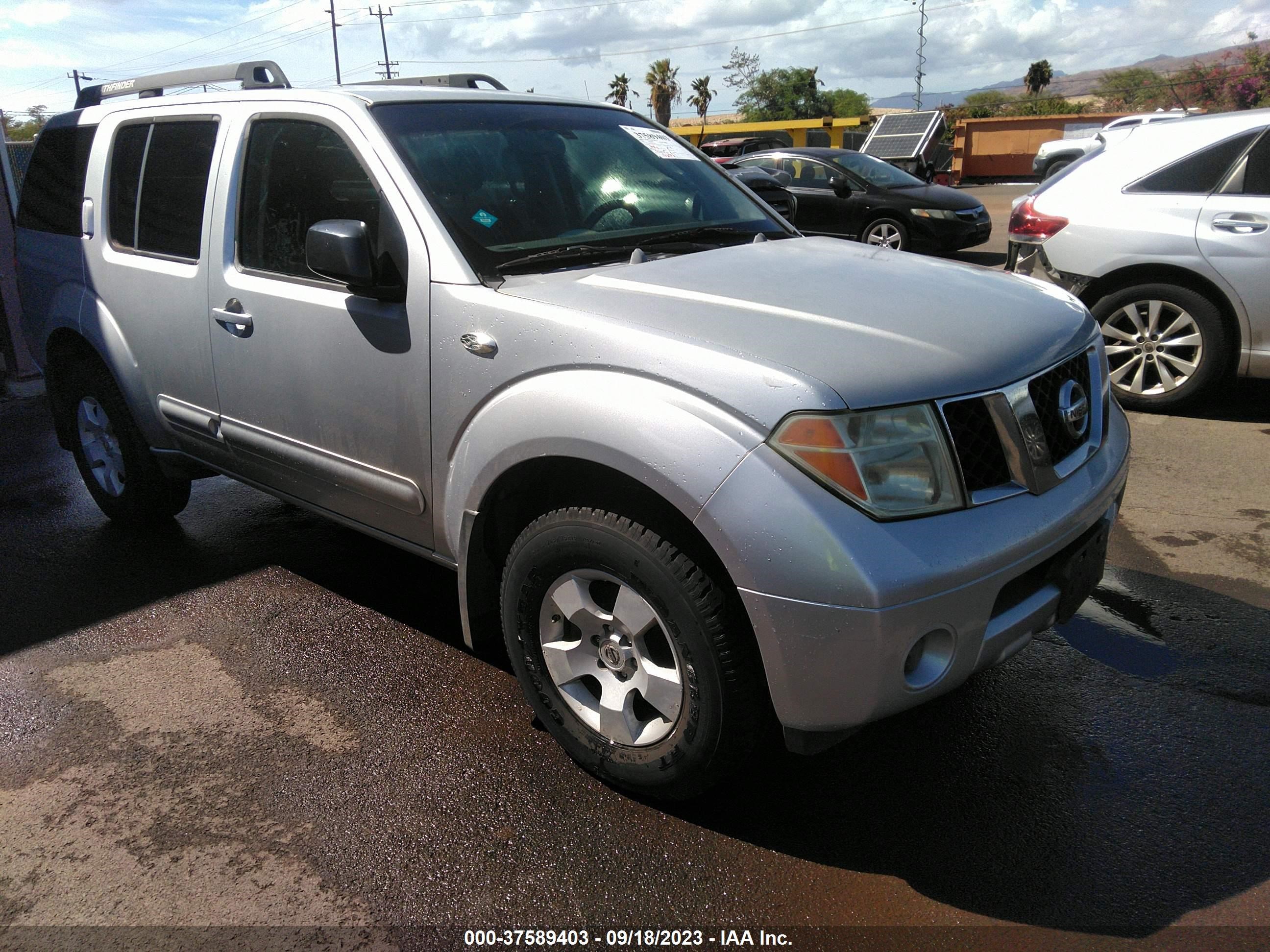 NISSAN PATHFINDER 2006 5n1ar18u36c630296