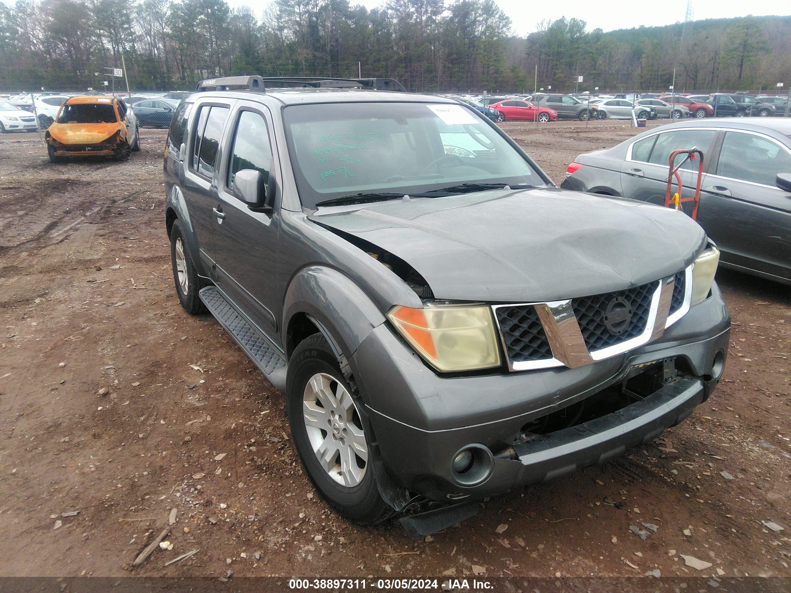 NISSAN PATHFINDER 2006 5n1ar18u46c667051