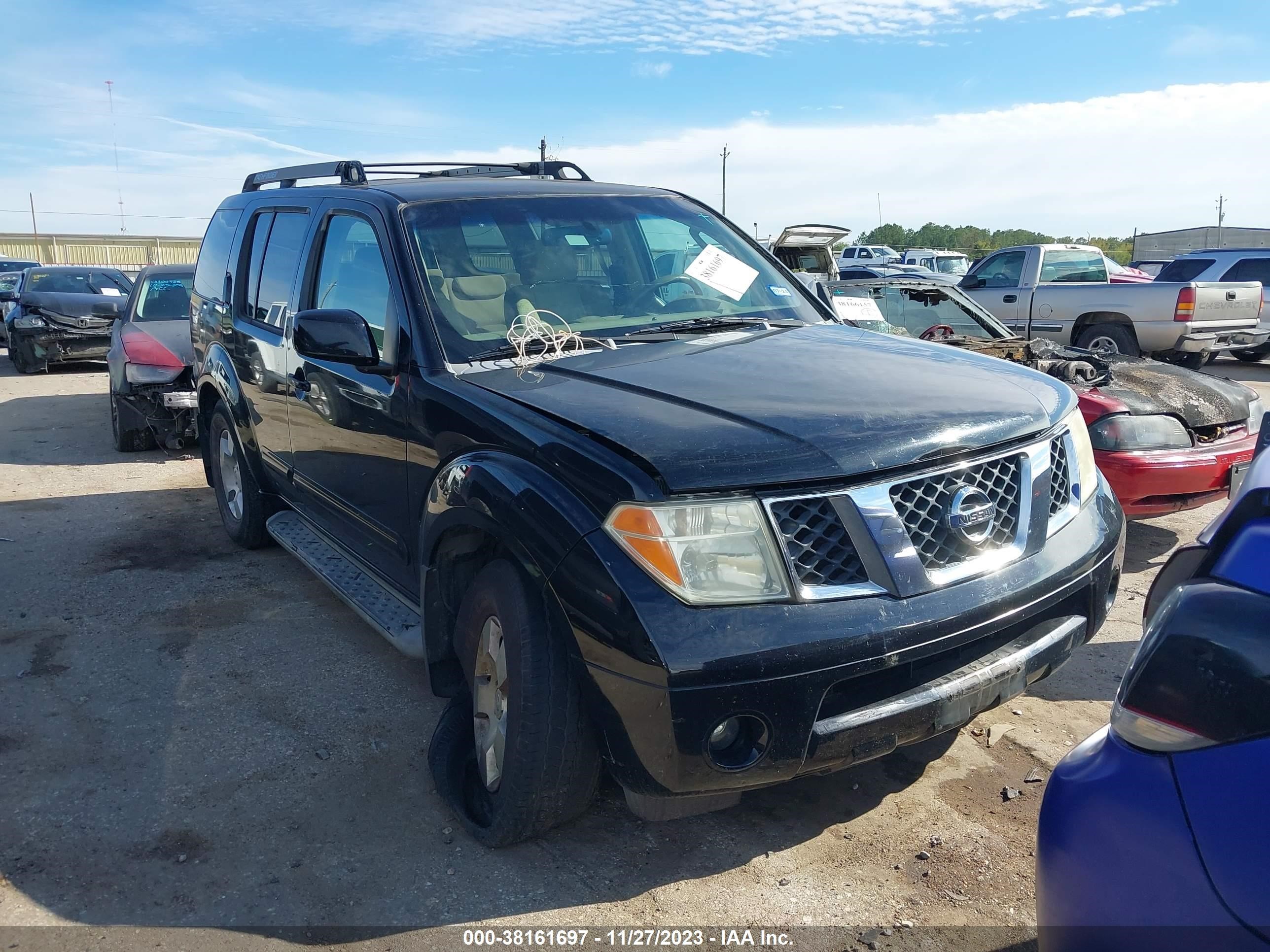 NISSAN PATHFINDER 2005 5n1ar18u55c744606