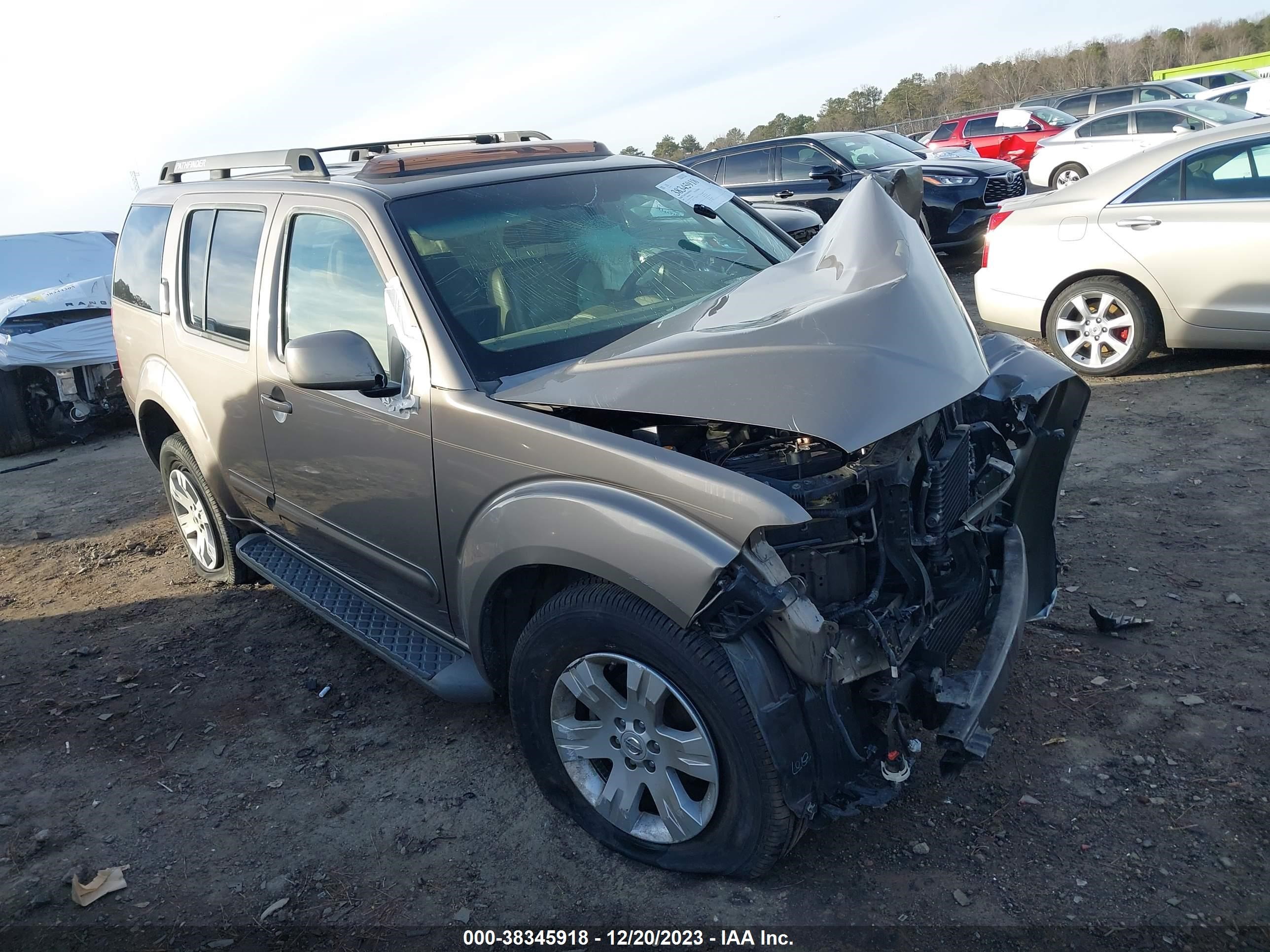 NISSAN PATHFINDER 2007 5n1ar18u57c617888