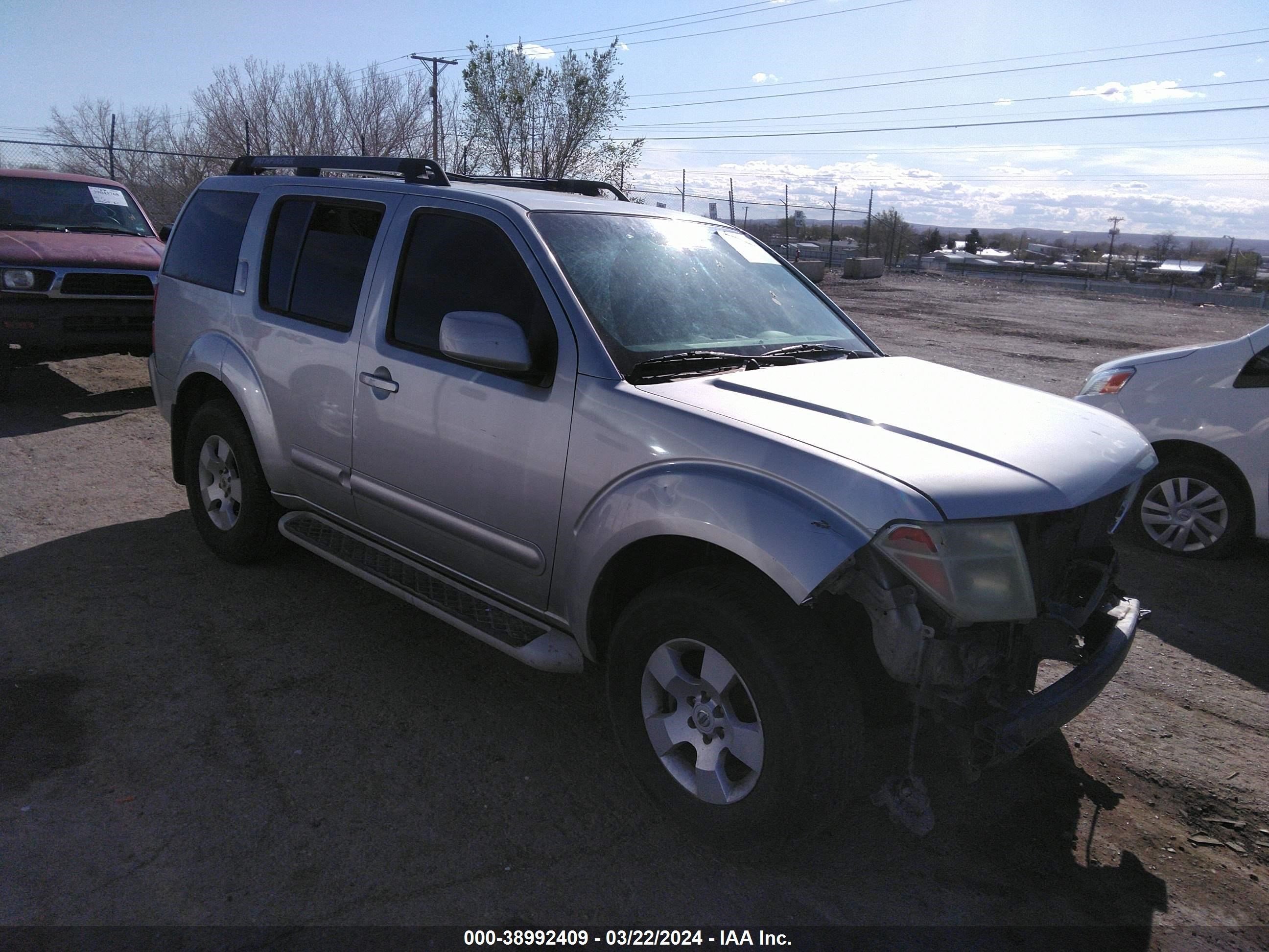 NISSAN PATHFINDER 2007 5n1ar18u57c636487