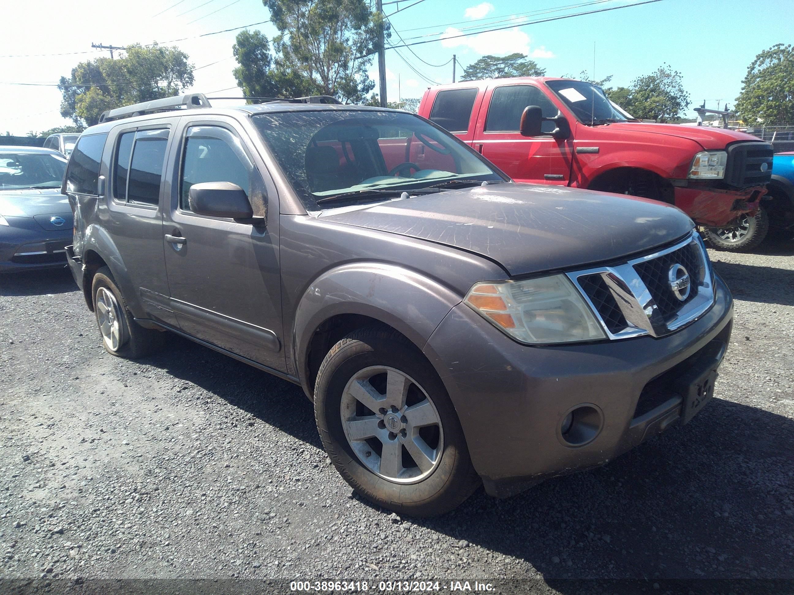 NISSAN PATHFINDER 2008 5n1ar18u58c607590