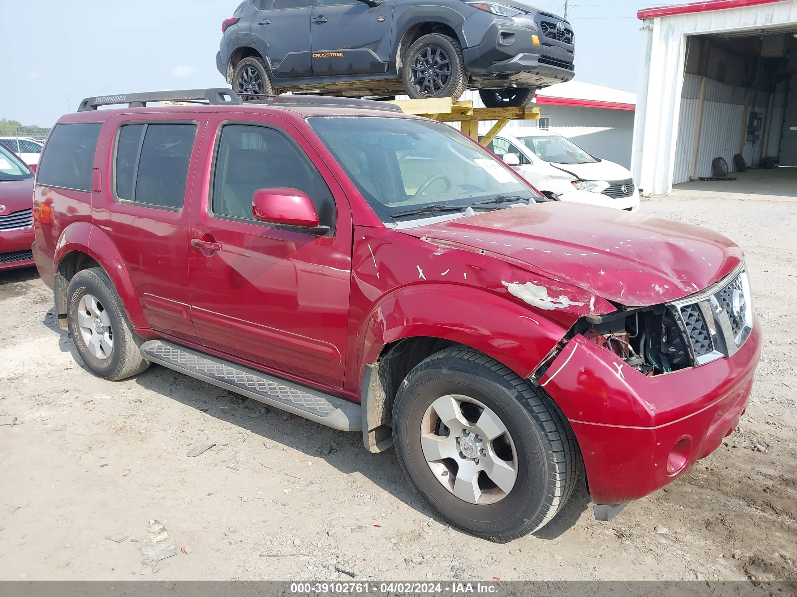 NISSAN PATHFINDER 2007 5n1ar18u97c628988