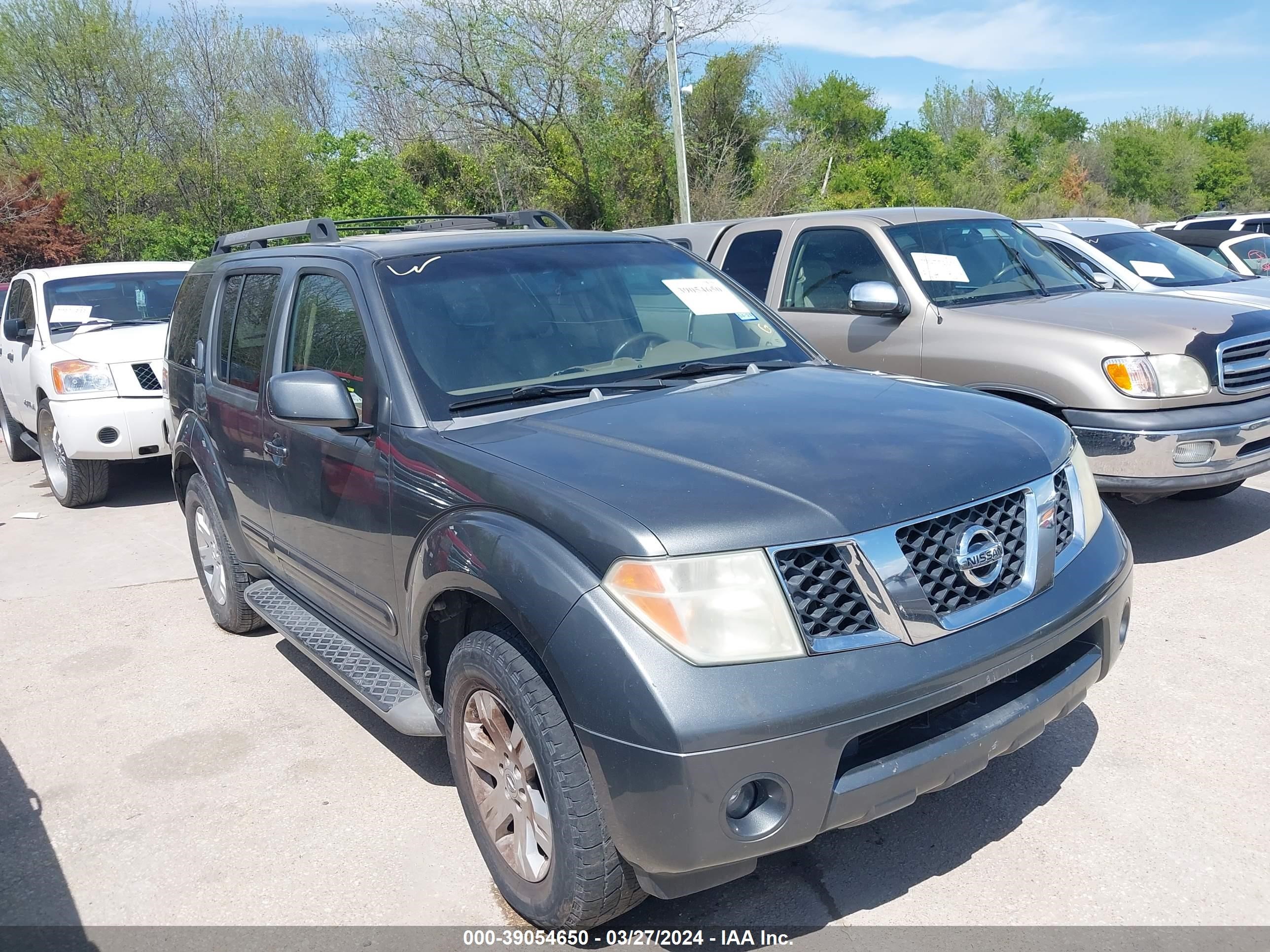 NISSAN PATHFINDER 2007 5n1ar18ux7c636632