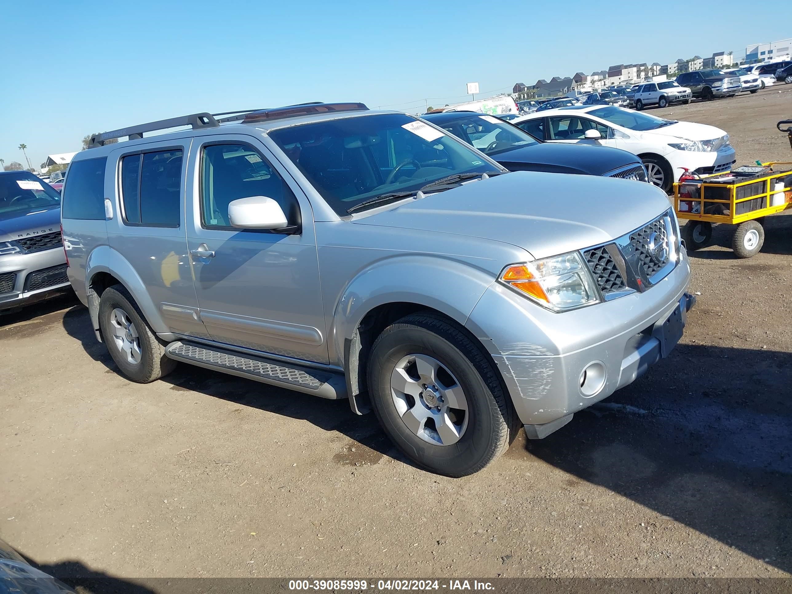 NISSAN PATHFINDER 2007 5n1ar18w07c637063