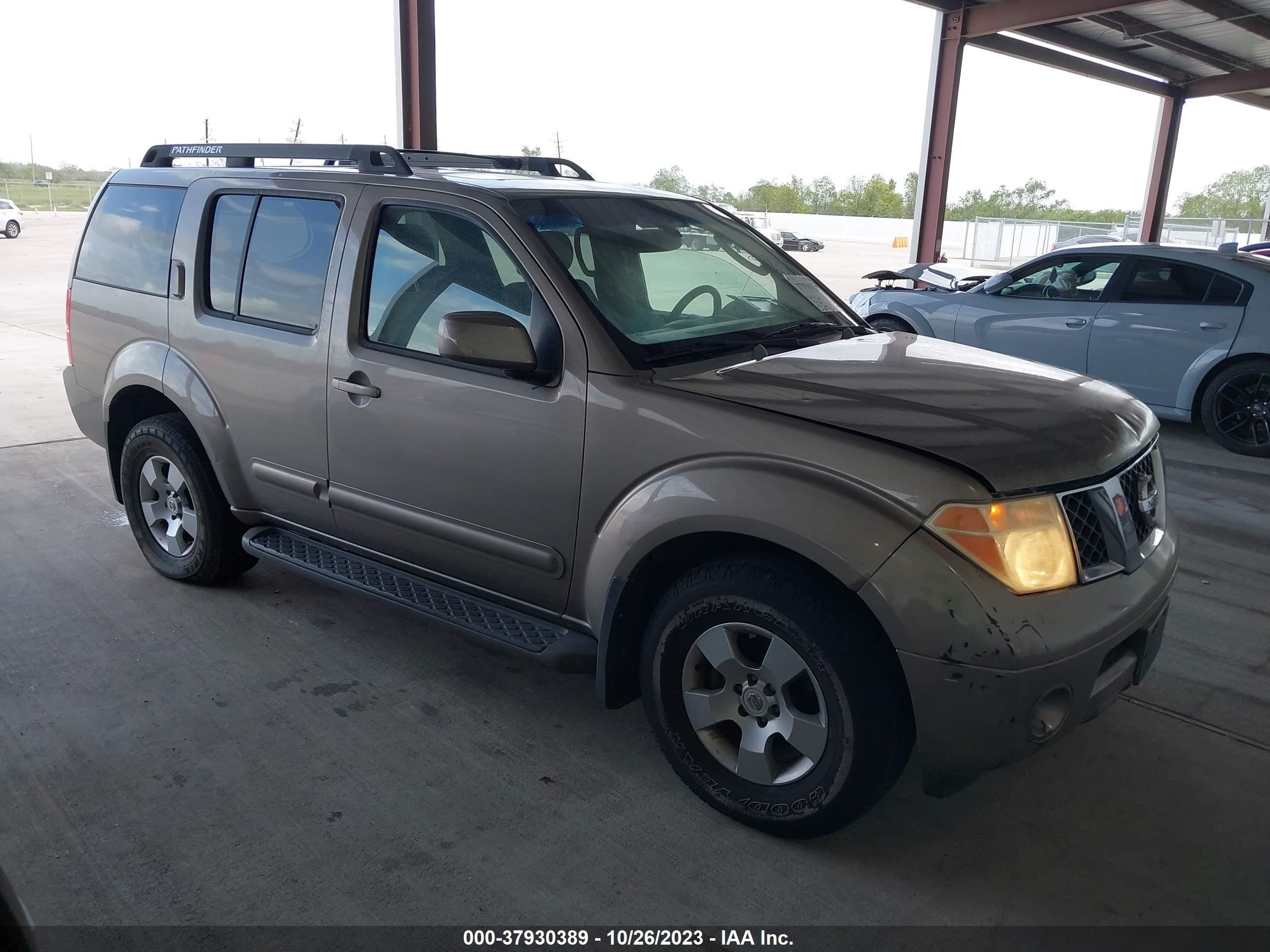 NISSAN PATHFINDER 2007 5n1ar18w47c626163