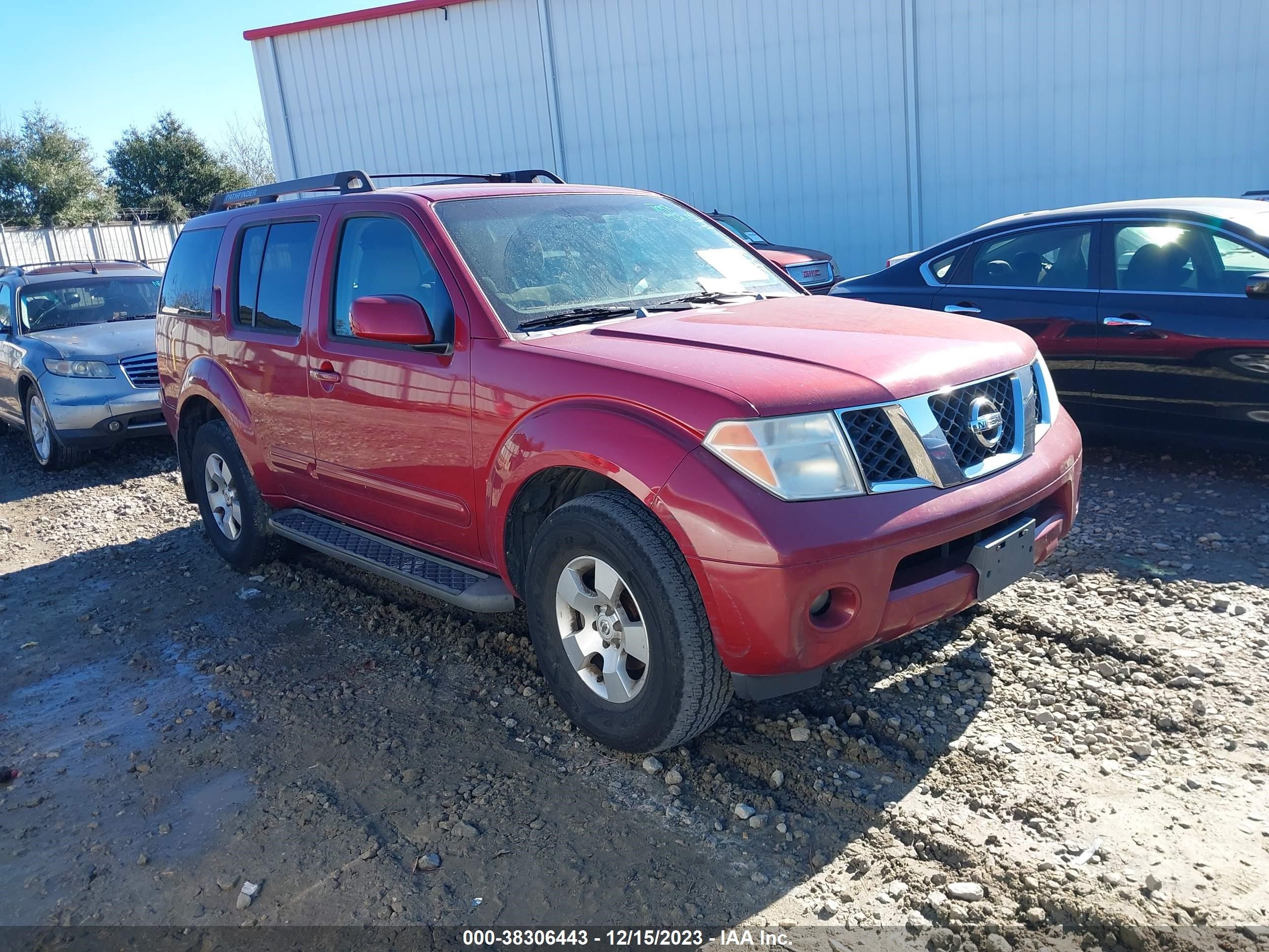 NISSAN PATHFINDER 2007 5n1ar18w47c626888