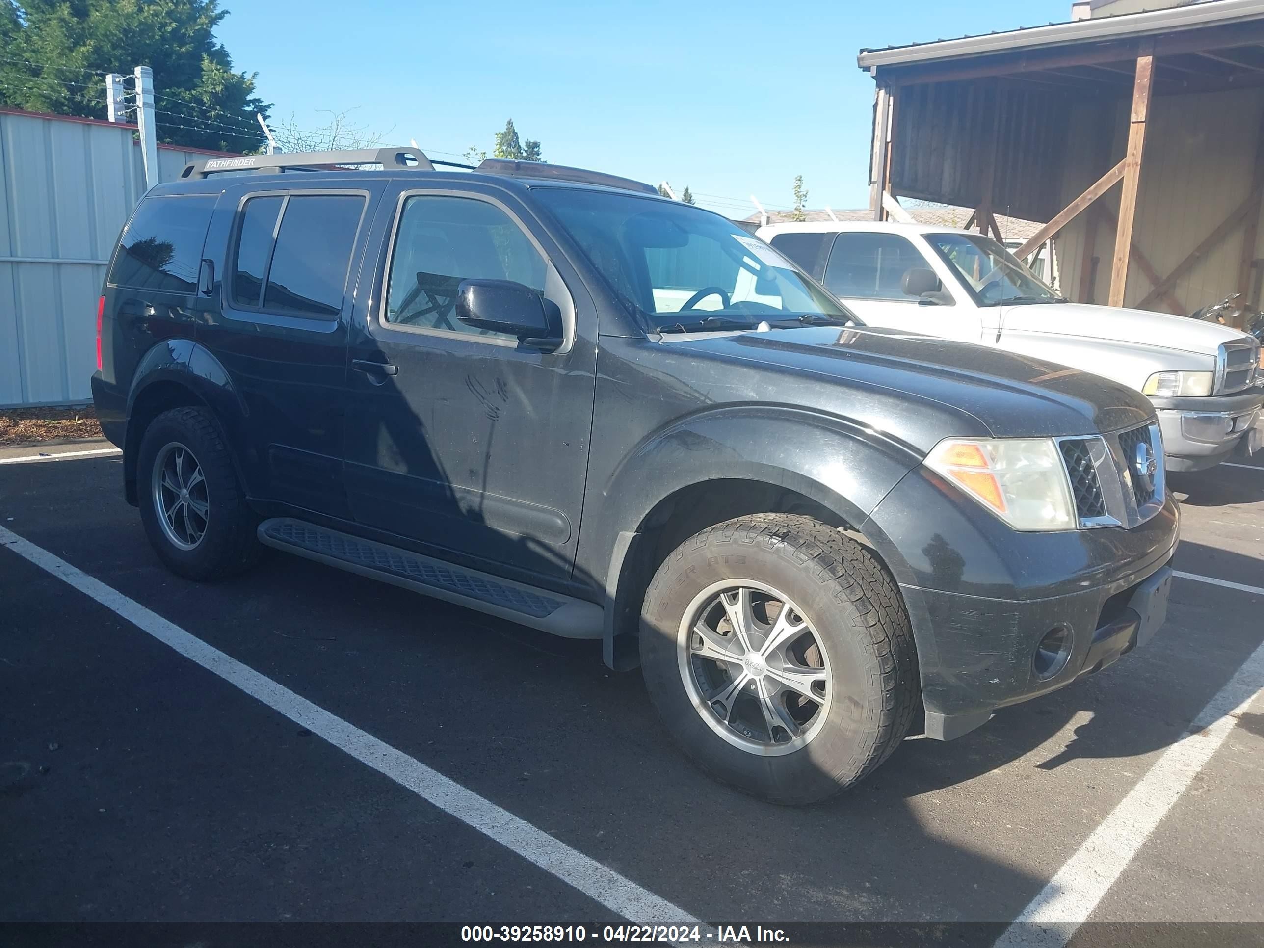 NISSAN PATHFINDER 2007 5n1ar18w47c639575