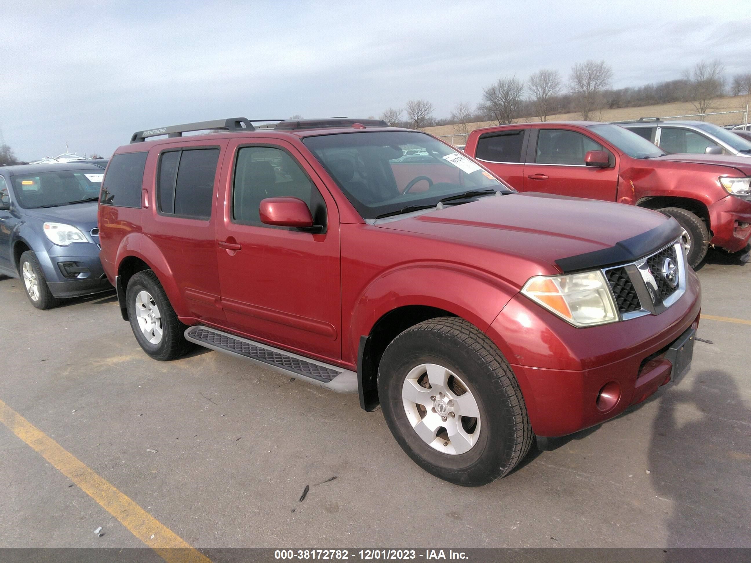 NISSAN PATHFINDER 2007 5n1ar18w47c647238