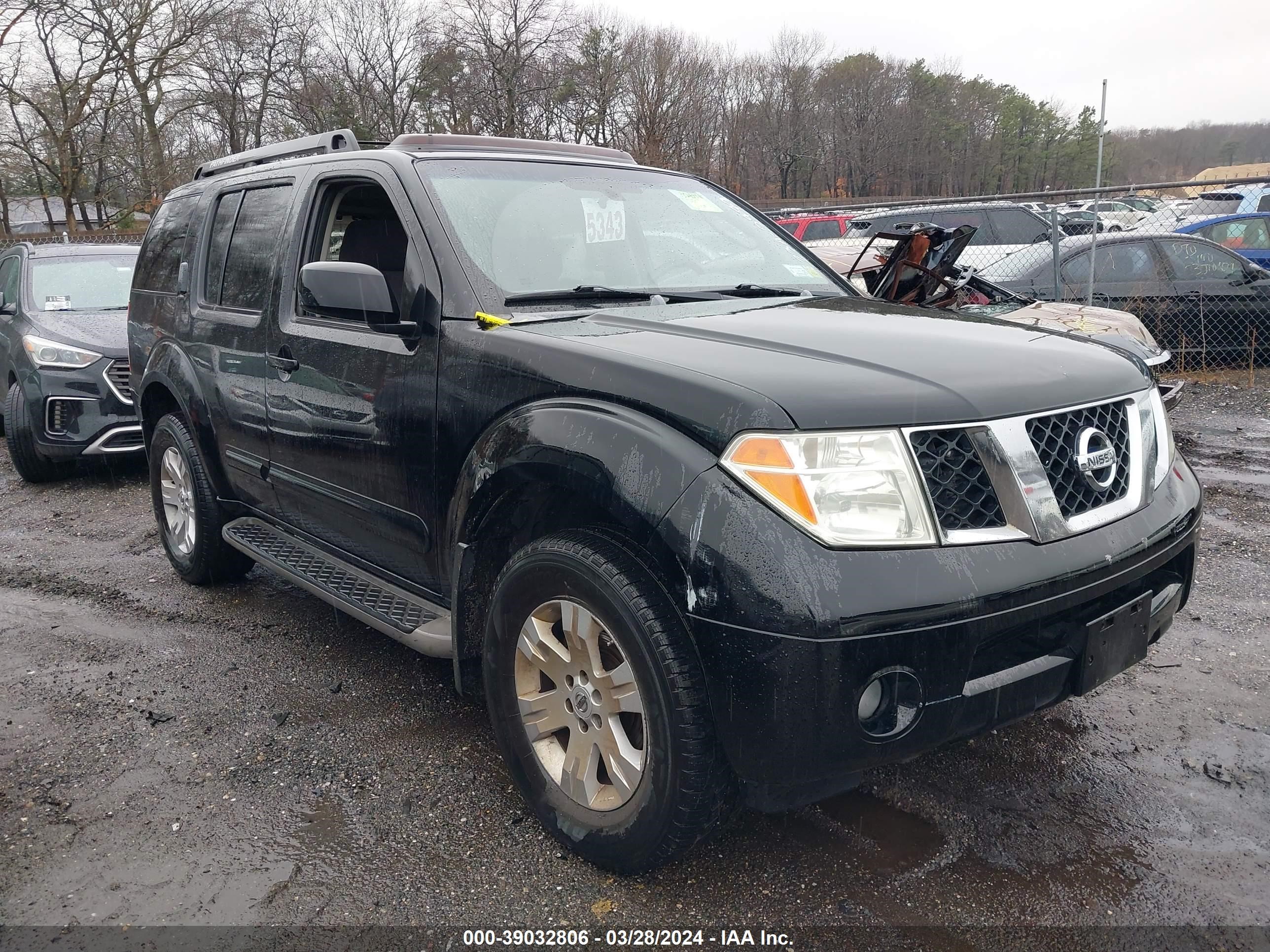 NISSAN PATHFINDER 2007 5n1ar18w67c618386