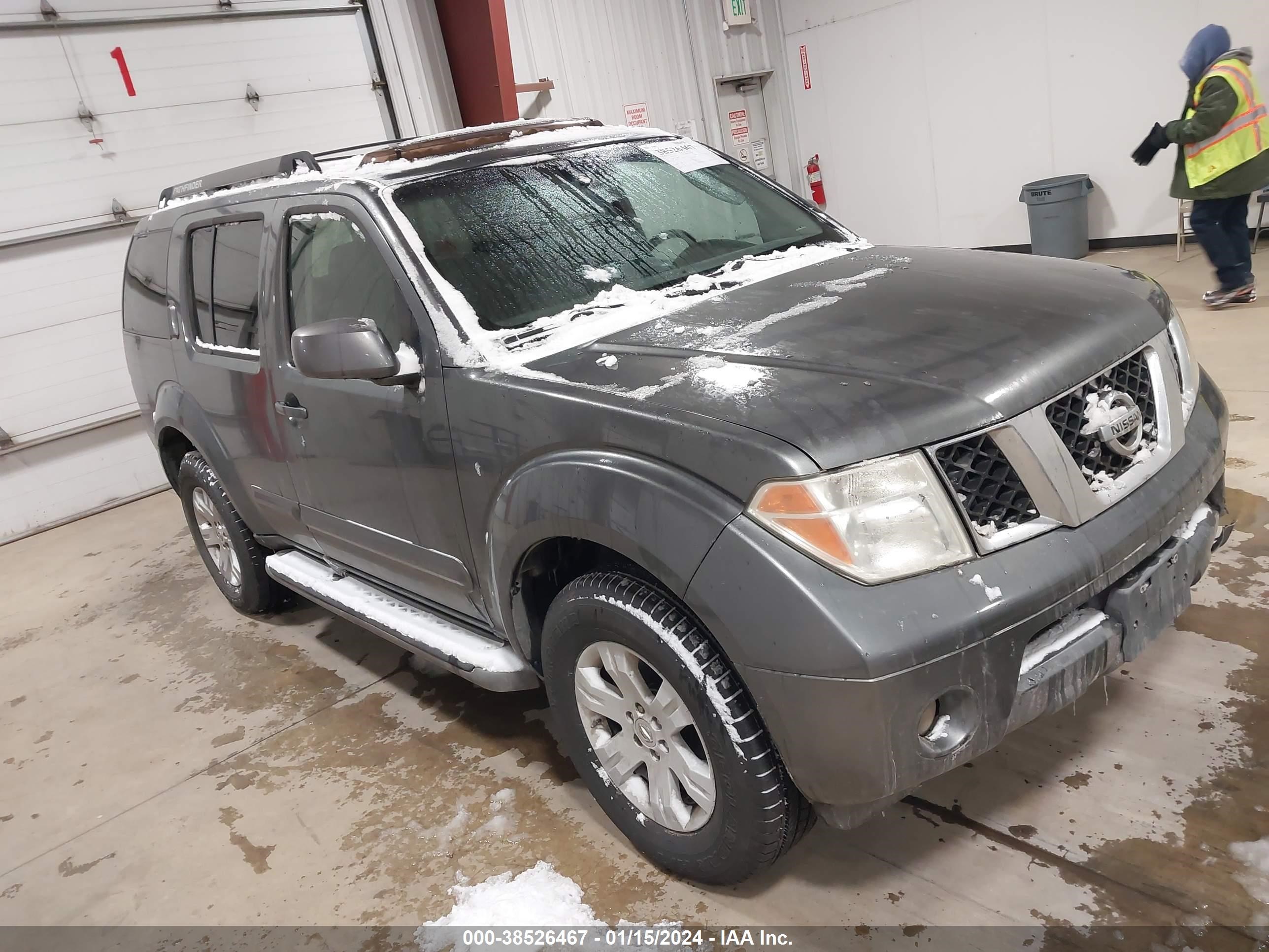 NISSAN PATHFINDER 2007 5n1ar18wx7c628662