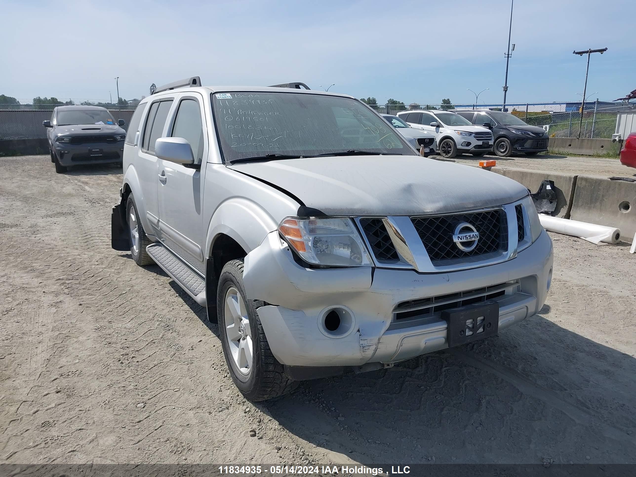 NISSAN PATHFINDER 2011 5n1ar1nb4bc619501