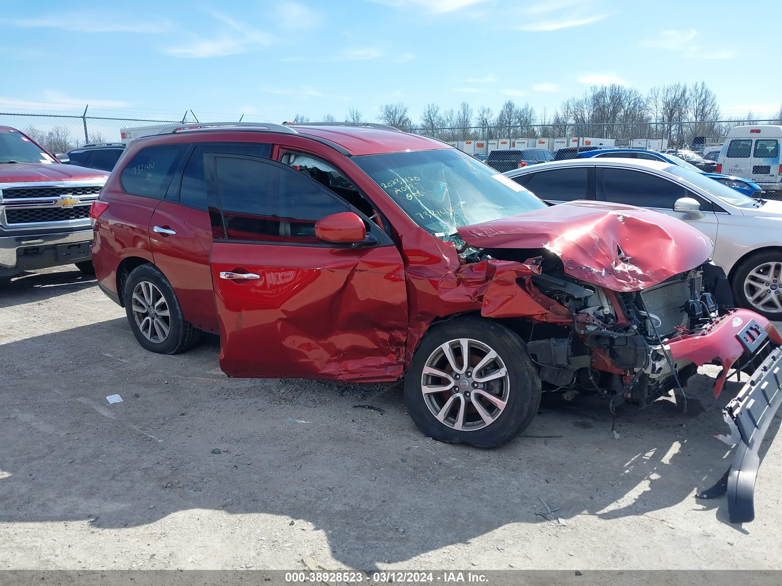 NISSAN PATHFINDER 2014 5n1ar2mm5ec732144