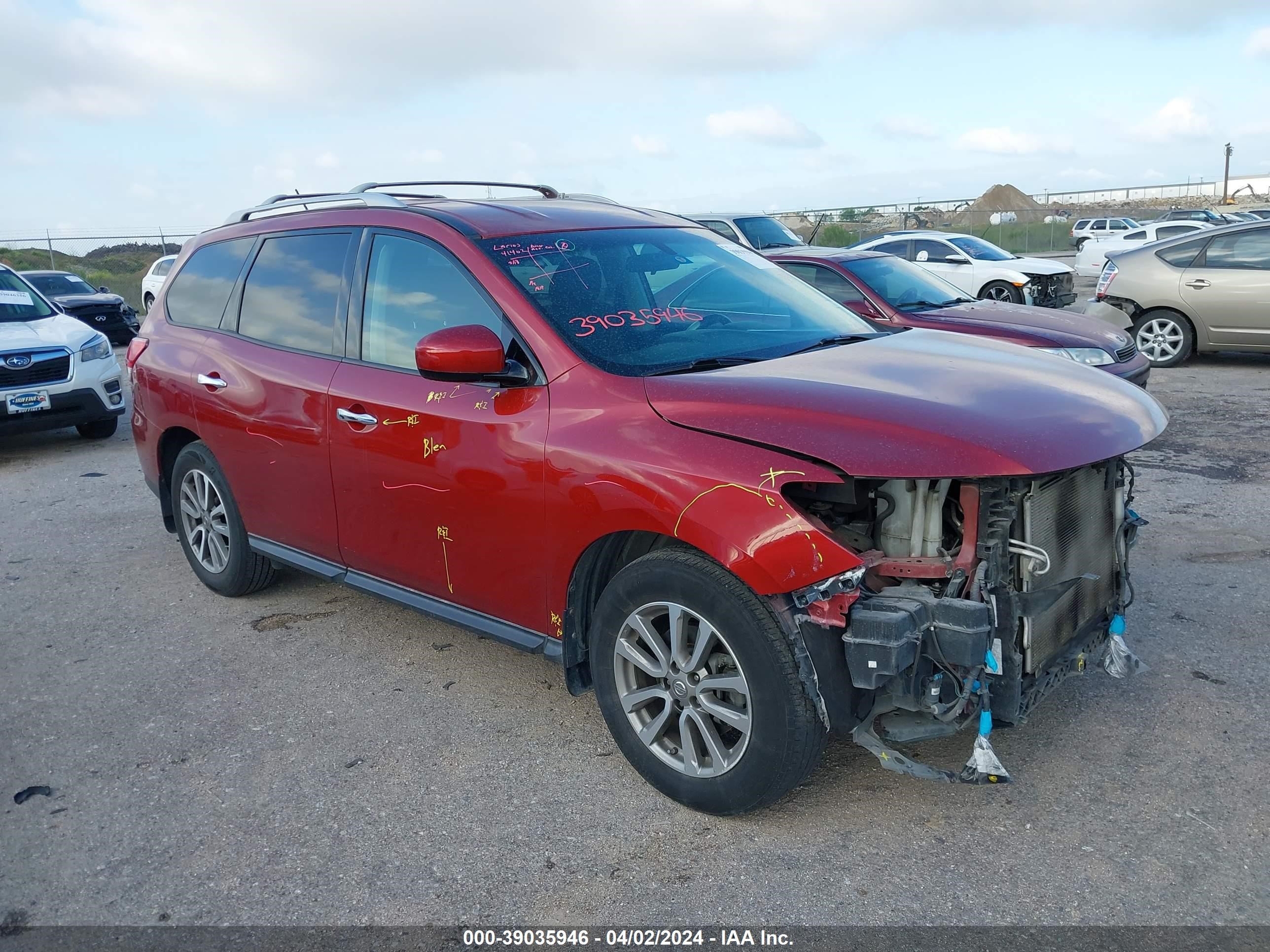 NISSAN PATHFINDER 2016 5n1ar2mnxgc620872