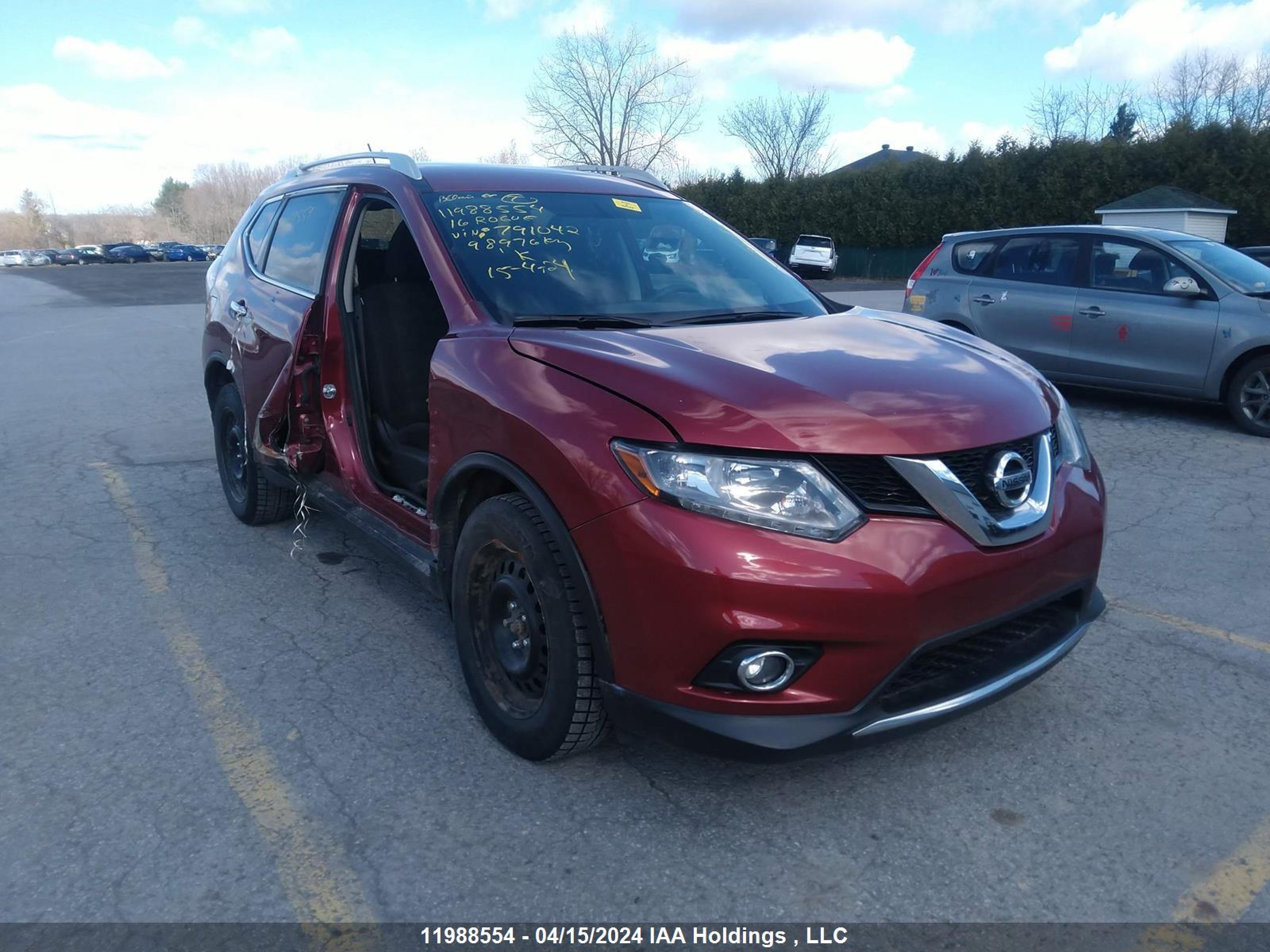 NISSAN ROGUE 2016 5n1at2mt1gc791042