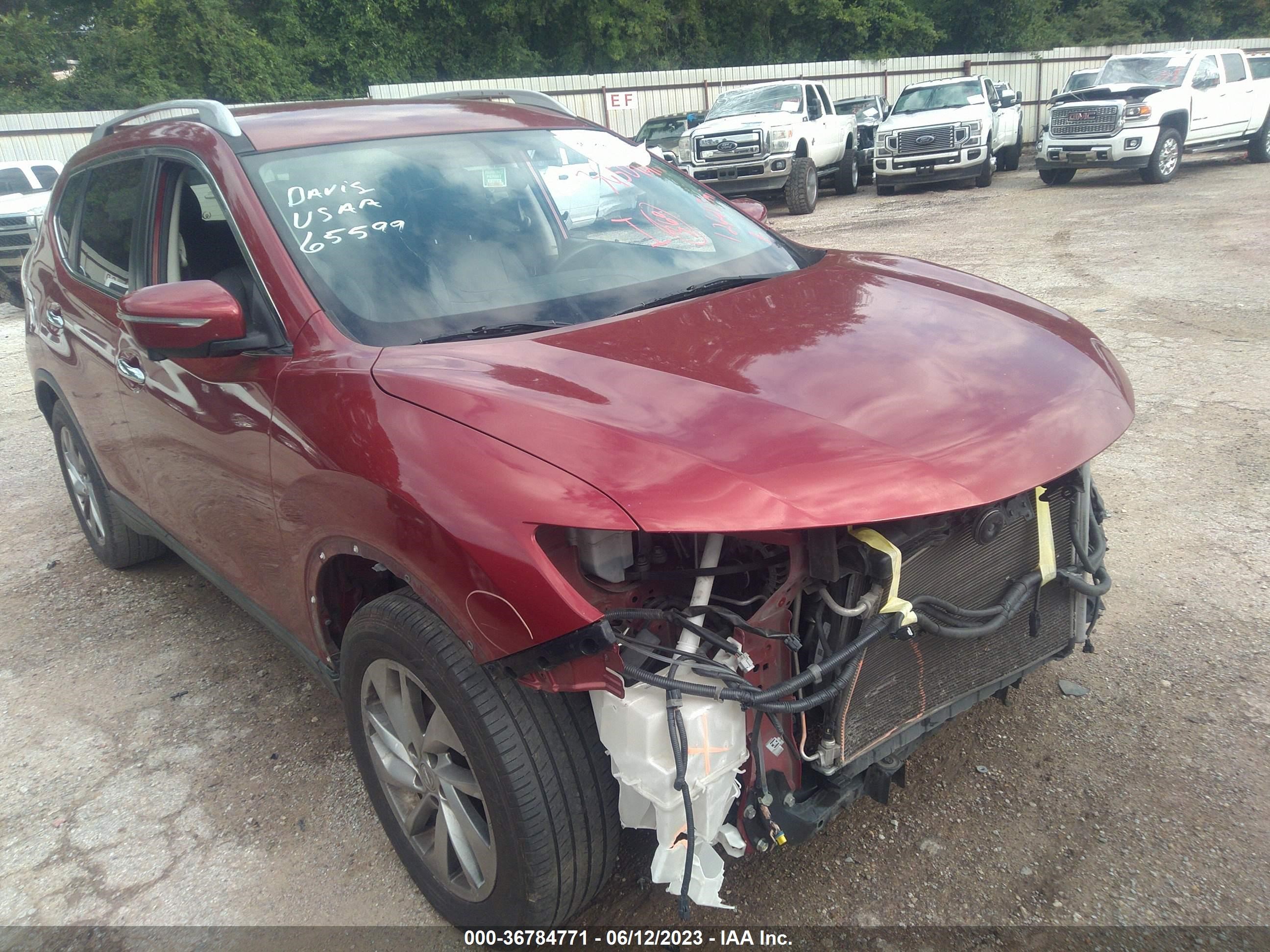 NISSAN ROGUE 2014 5n1at2mt5ec867780