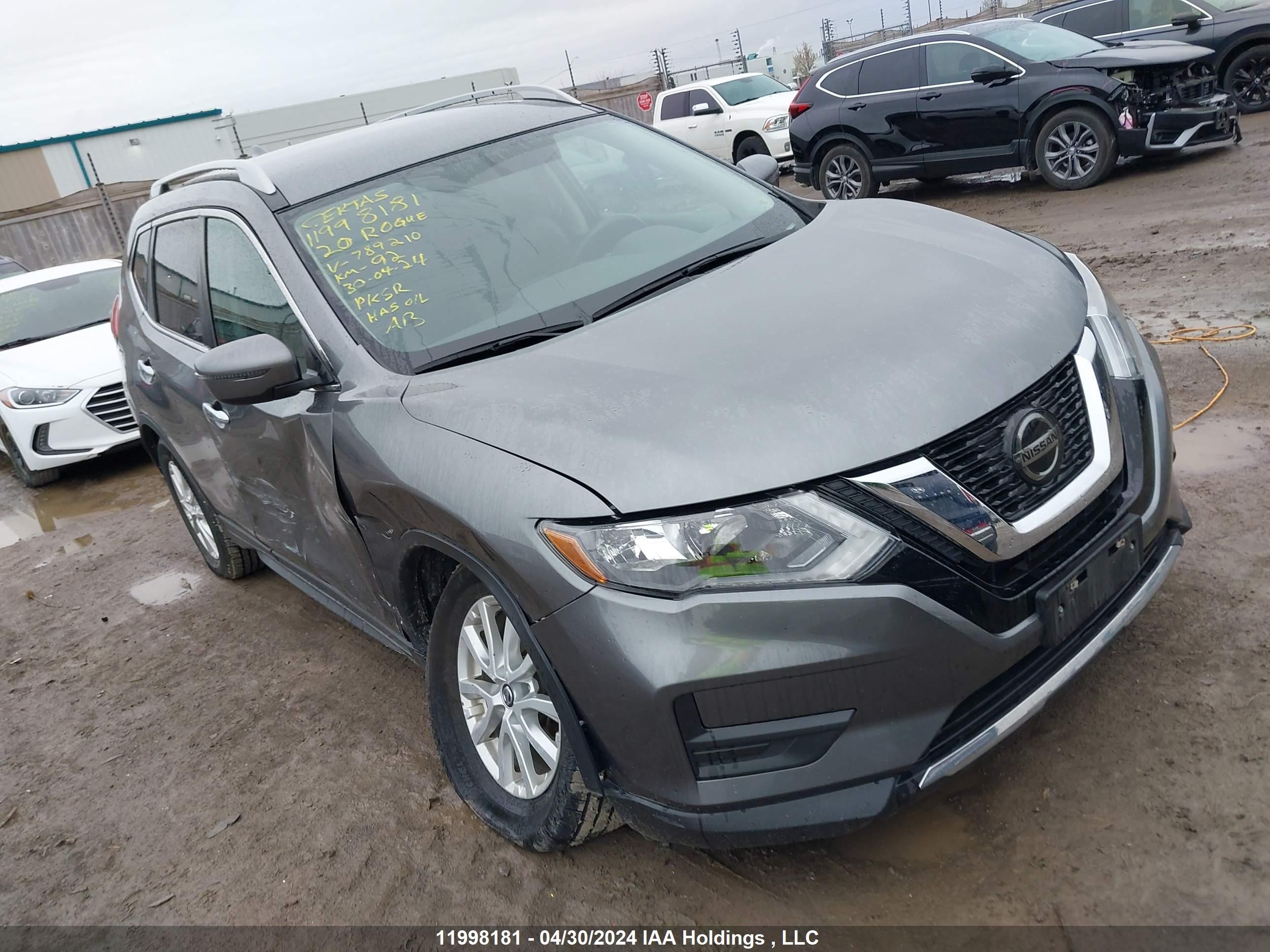 NISSAN ROGUE 2020 5n1at2mt5lc789210