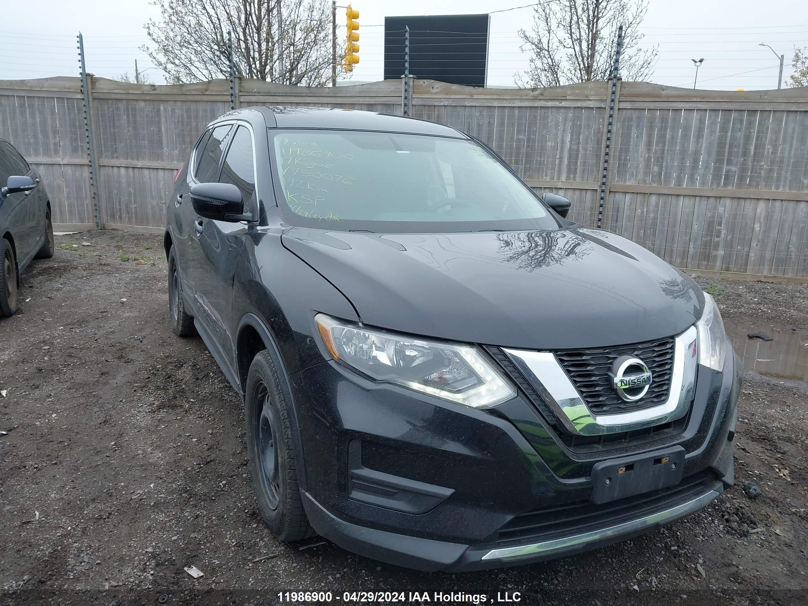 NISSAN ROGUE 2017 5n1at2mt9hc750076