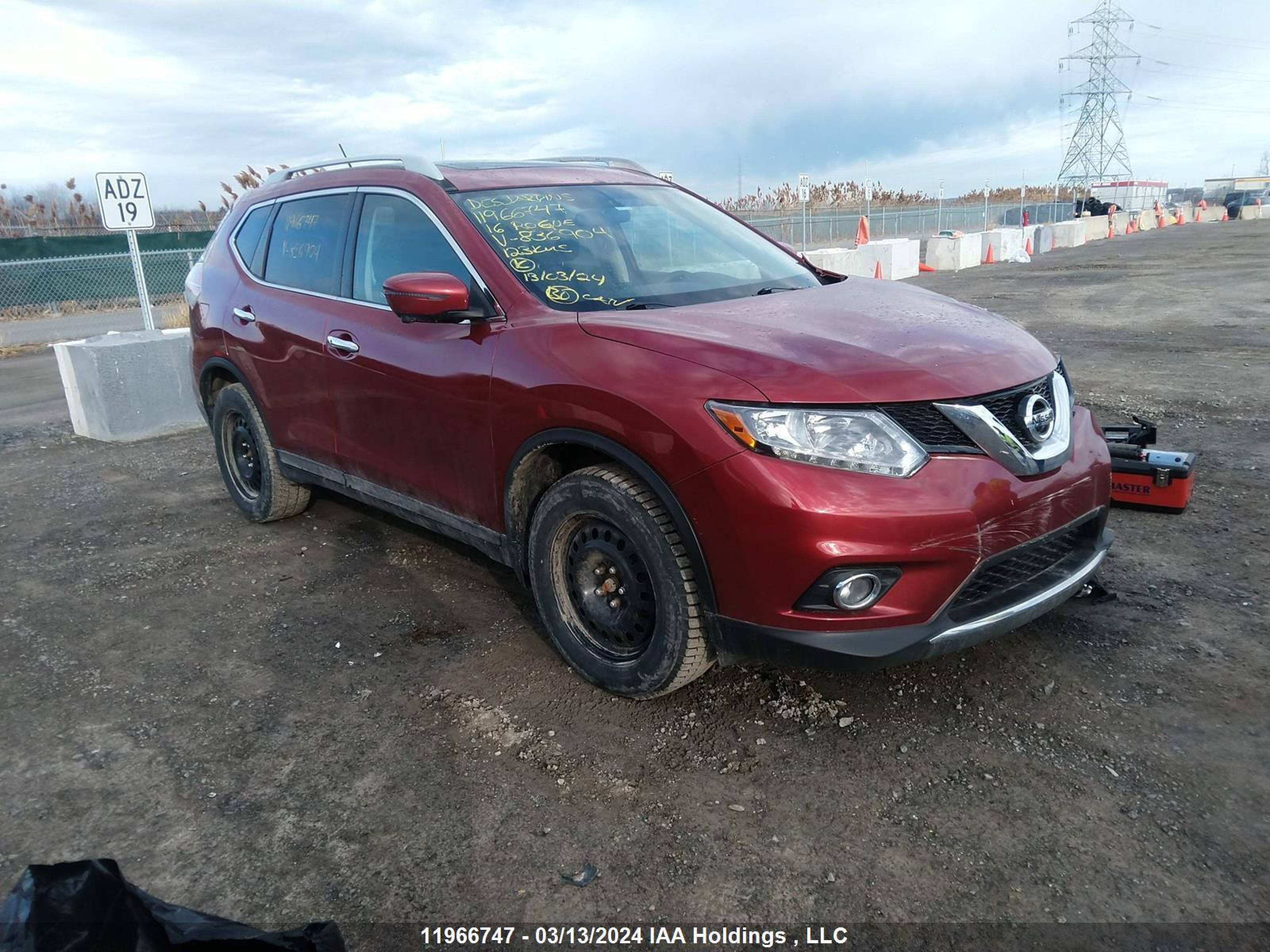 NISSAN ROGUE 2016 5n1at2mv1gc836904