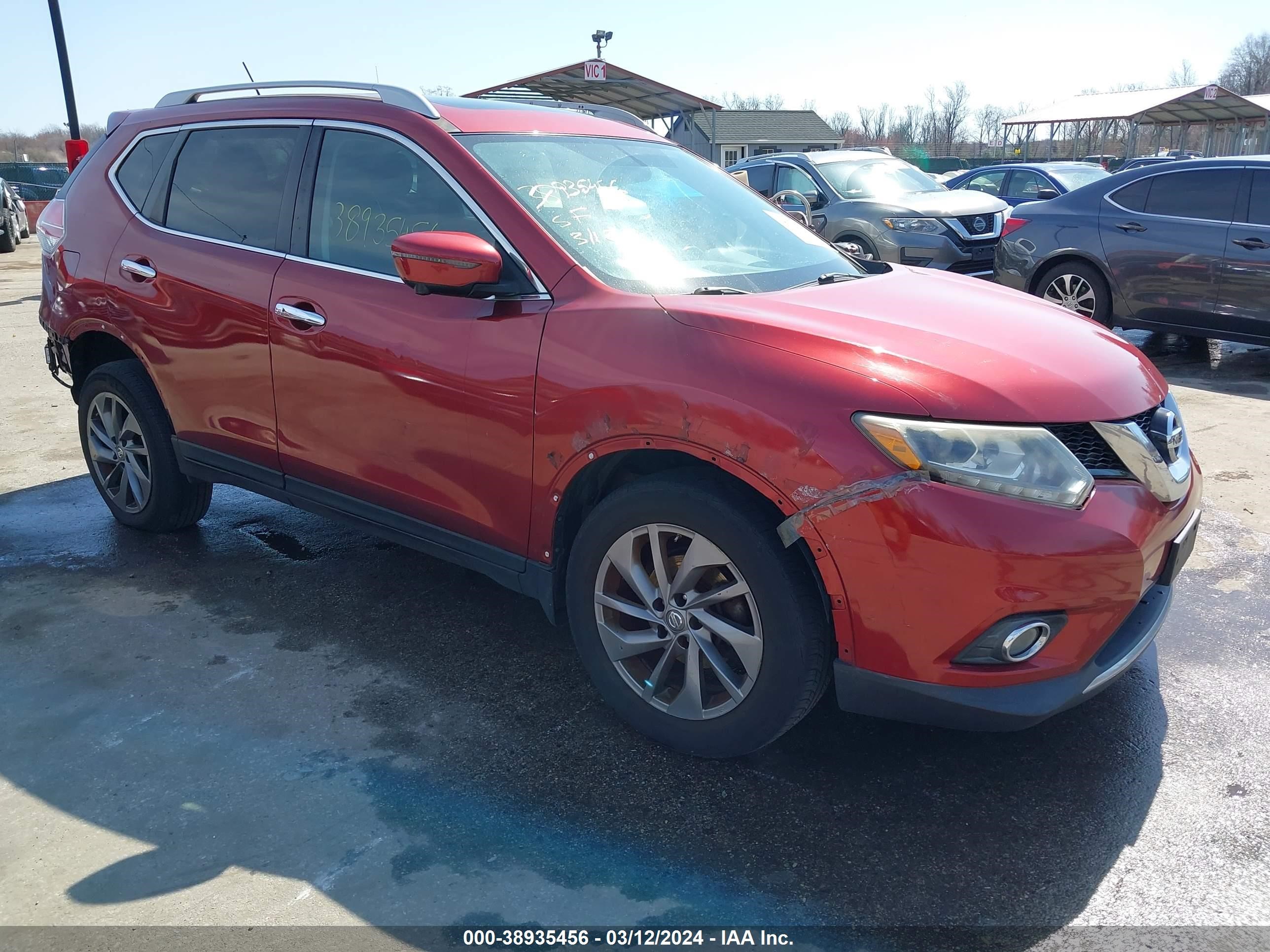 NISSAN ROGUE 2016 5n1at2mv5gc743609