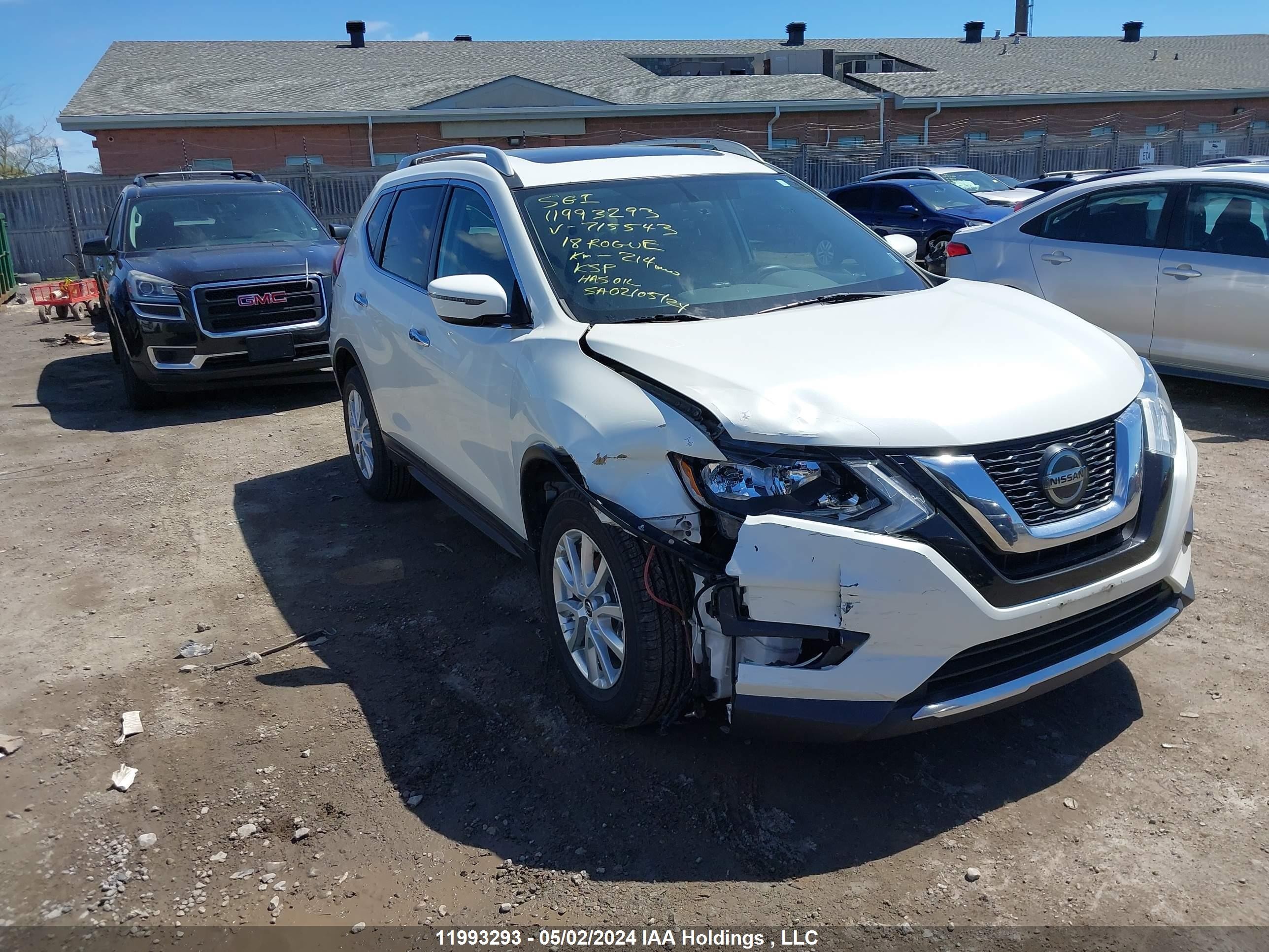 NISSAN ROGUE 2018 5n1at2mv5jc715543