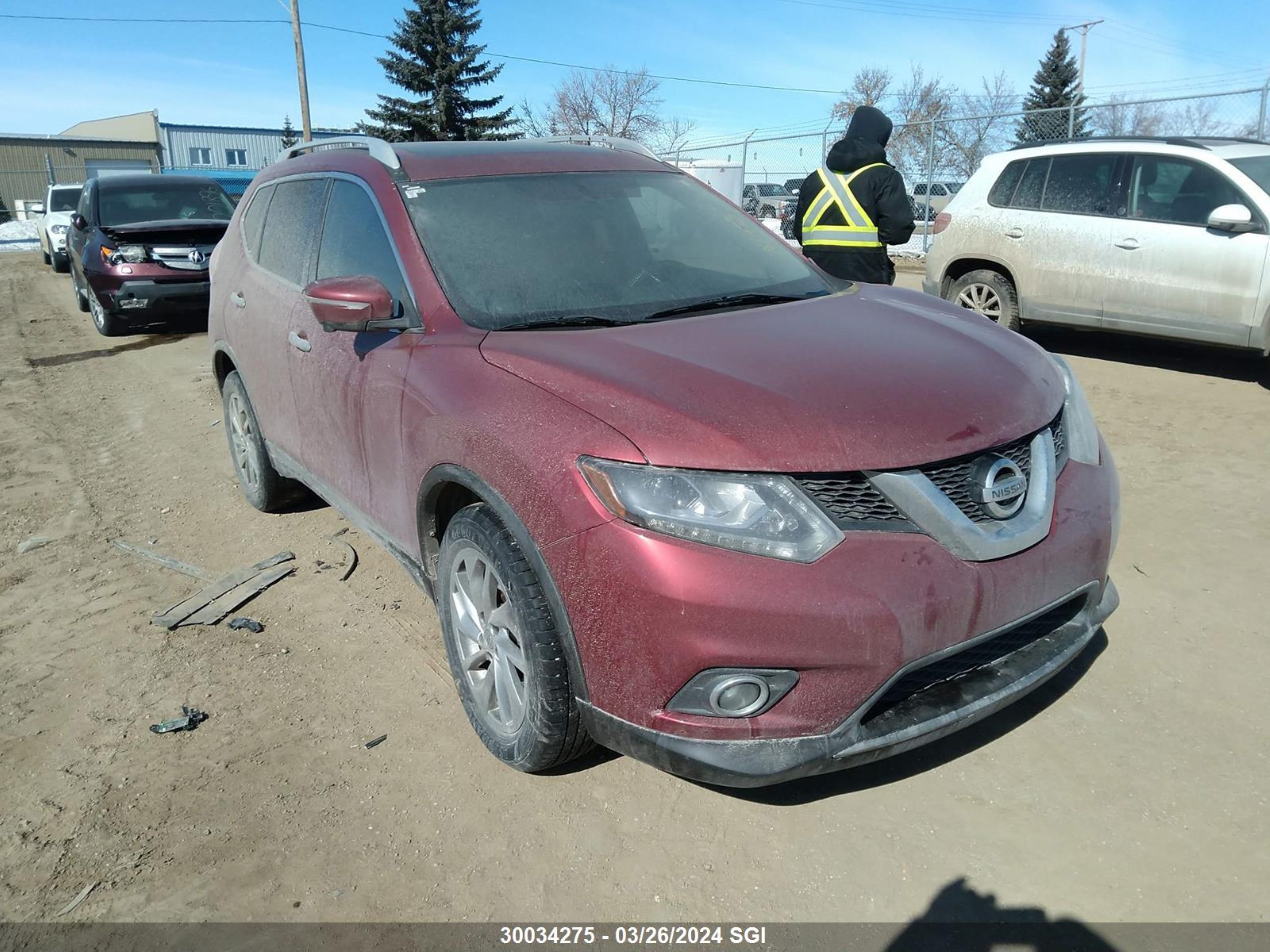 NISSAN ROGUE 2014 5n1at2mv8ec761955