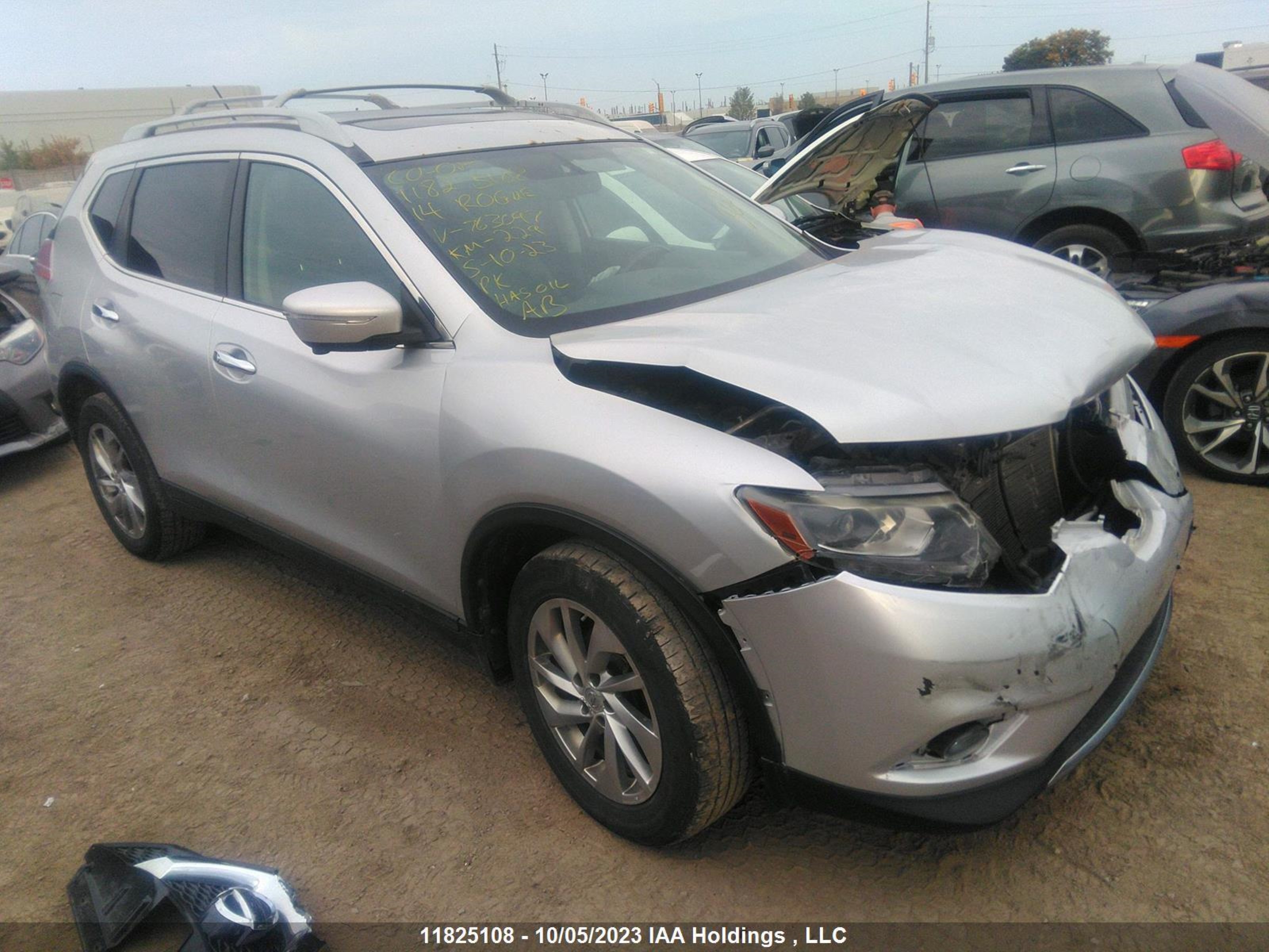 NISSAN ROGUE 2014 5n1at2mv9ec763097