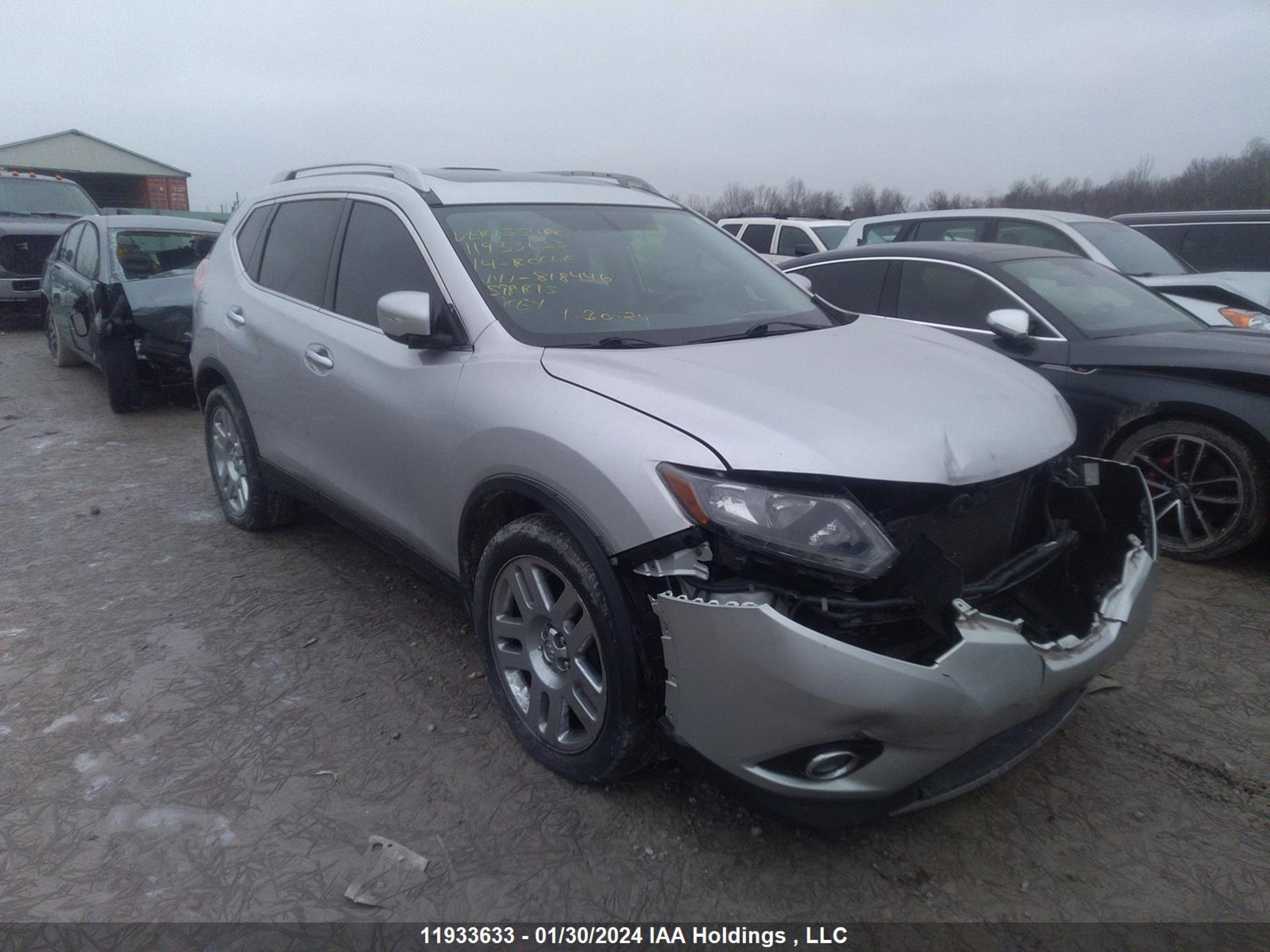 NISSAN ROGUE 2014 5n1at2mvxec818446