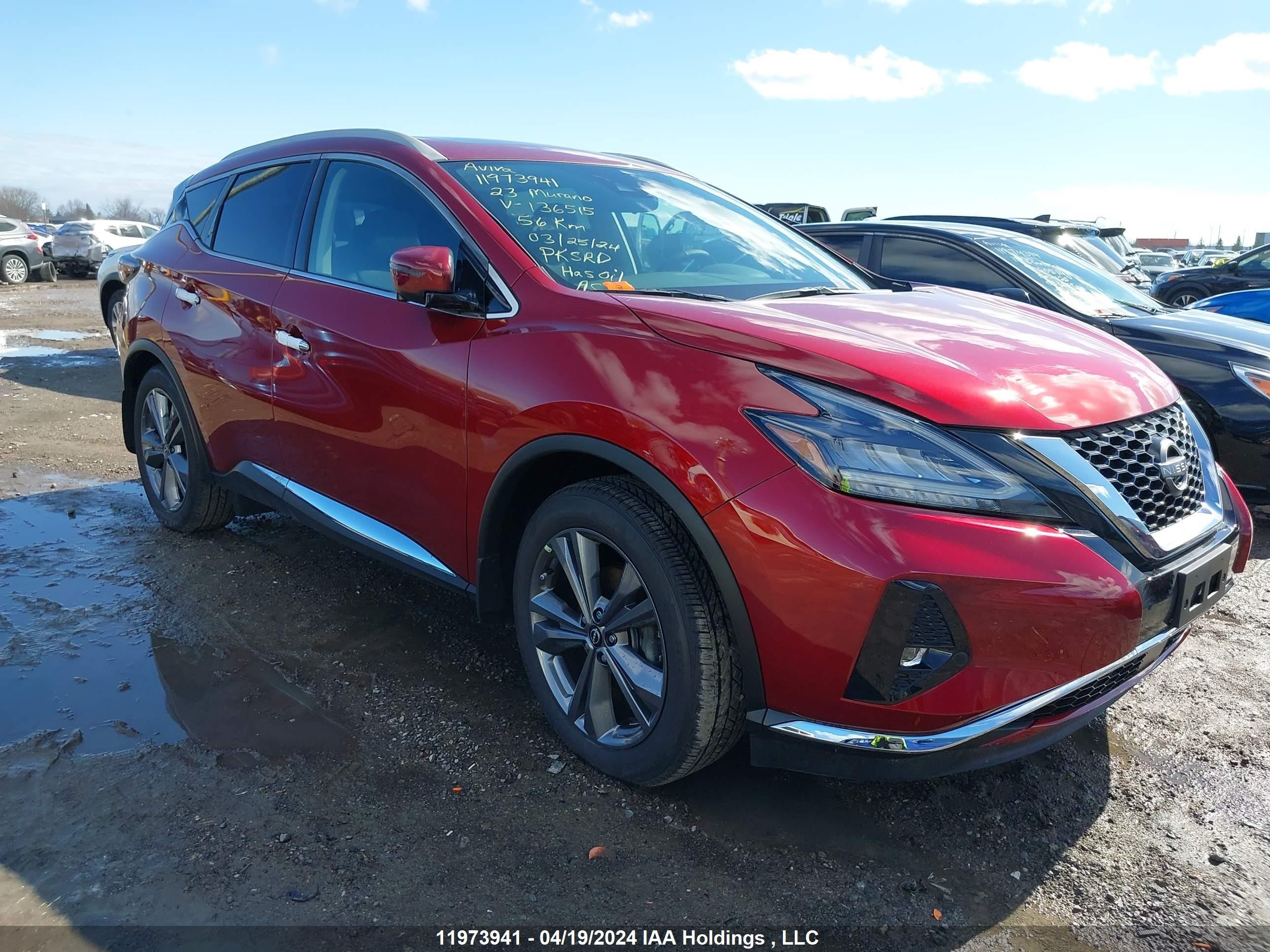 NISSAN MURANO 2023 5n1az2ds1pc136515