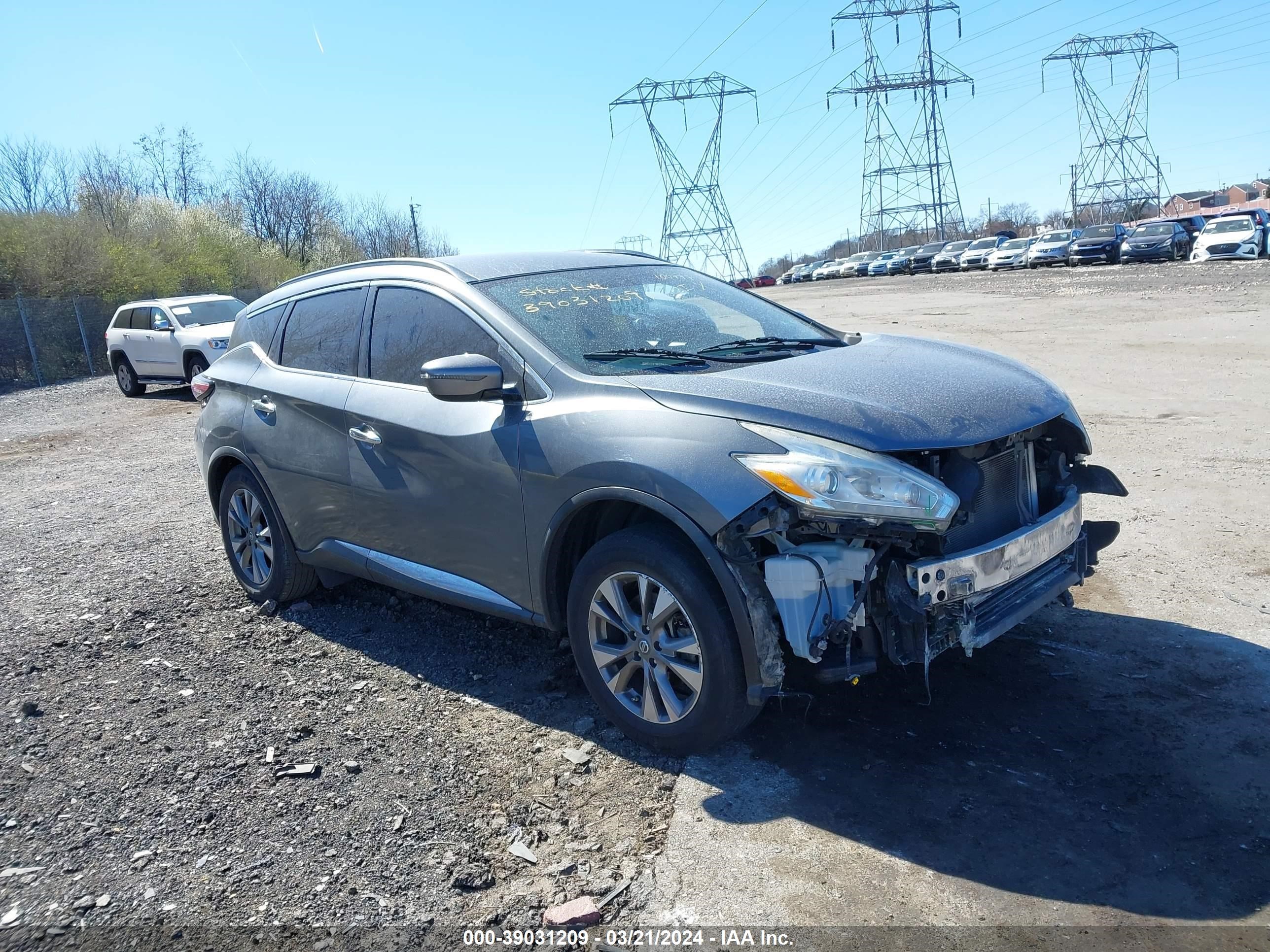 NISSAN MURANO 2017 5n1az2mg3hn100777