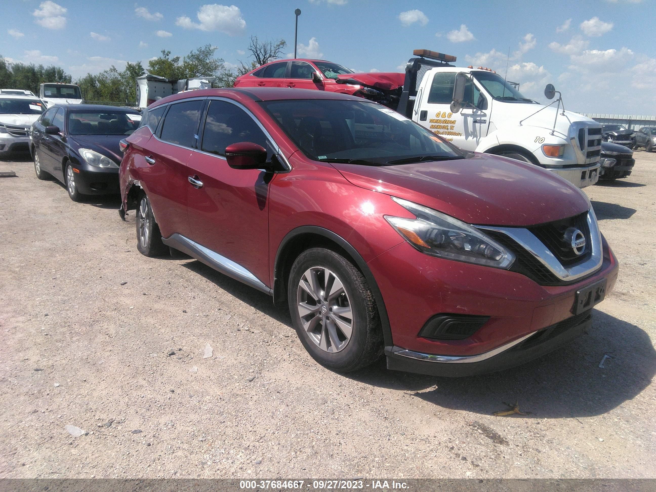 NISSAN MURANO 2018 5n1az2mg5jn189385