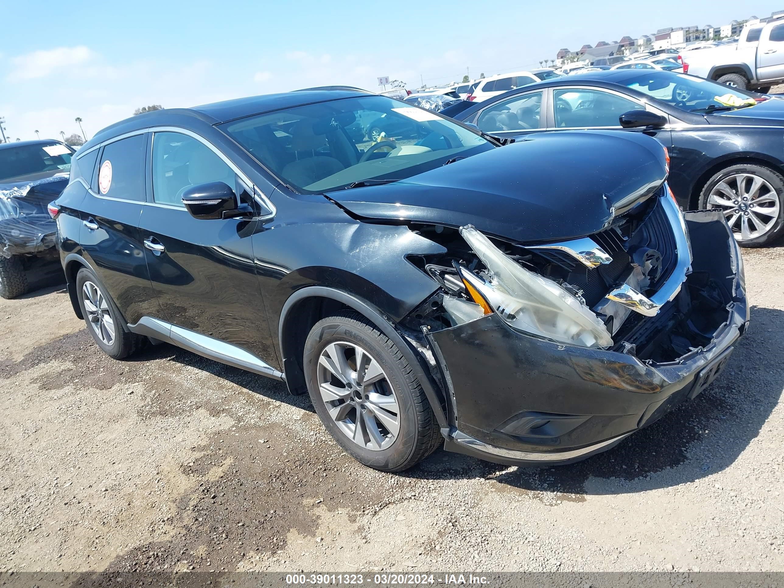 NISSAN MURANO 2015 5n1az2mg9fn237896