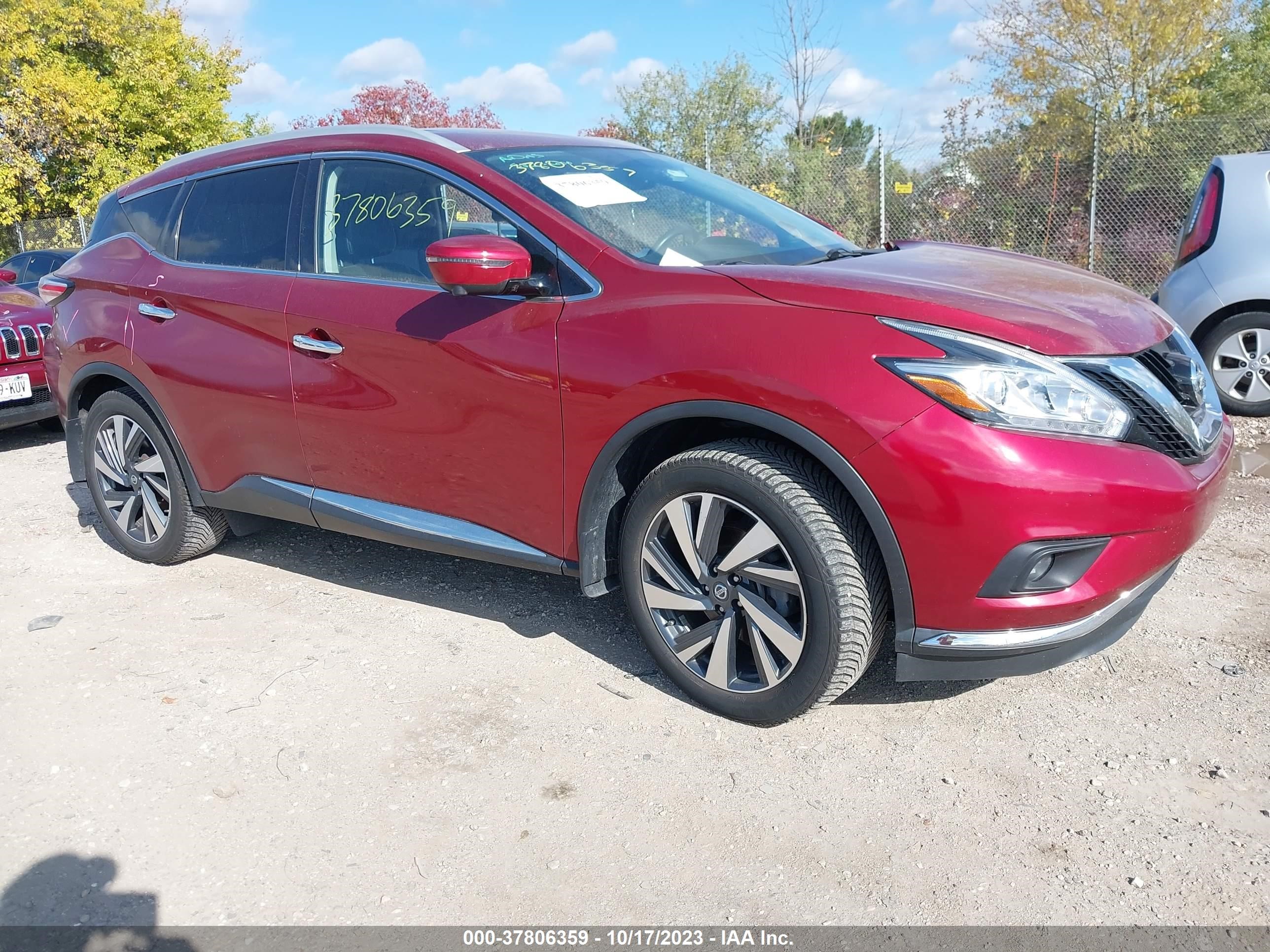 NISSAN MURANO 2018 5n1az2mgxjn185381