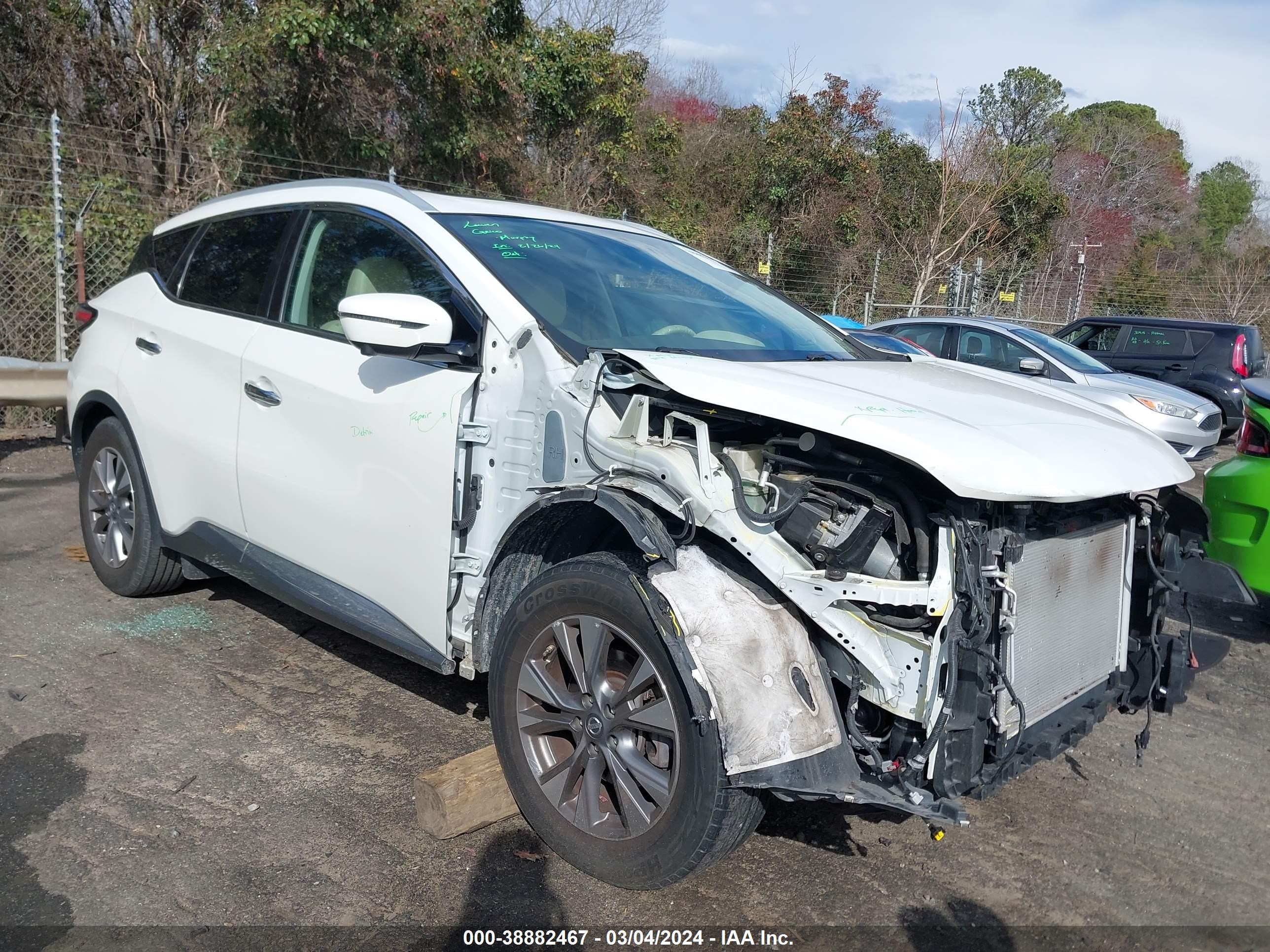 NISSAN MURANO 2018 5n1az2mh2jn128701