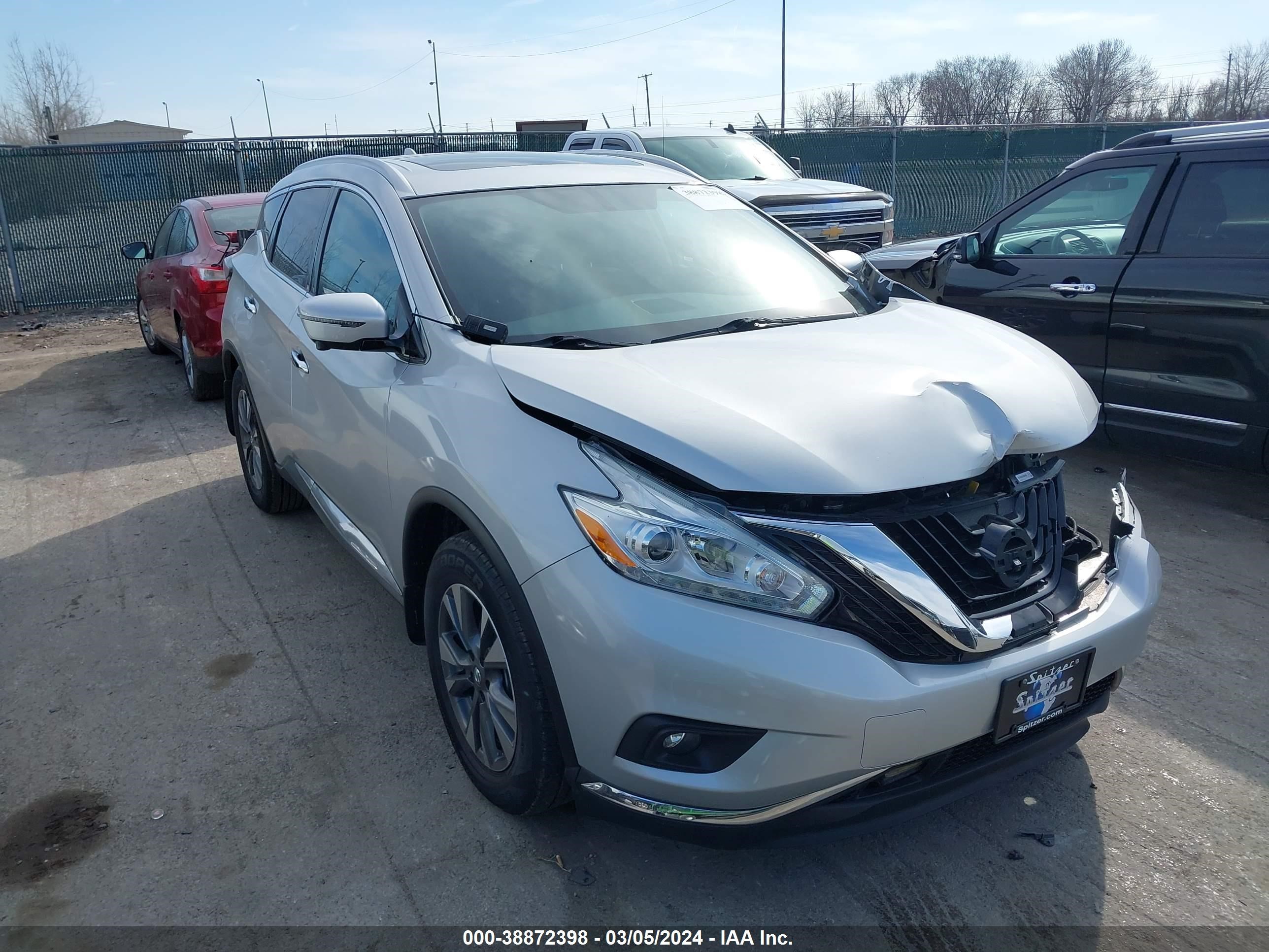 NISSAN MURANO 2016 5n1az2mh5gn157280