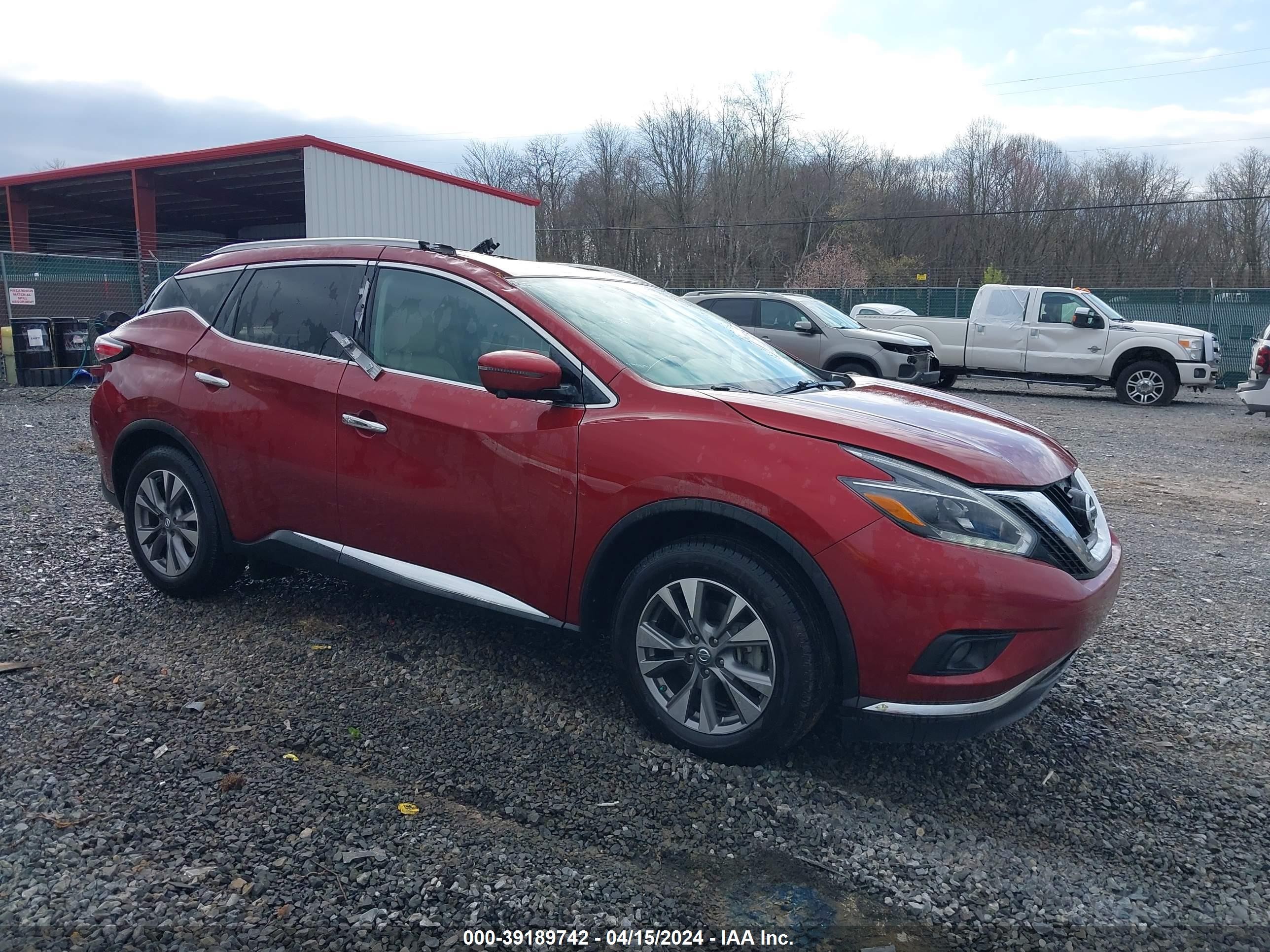 NISSAN MURANO 2018 5n1az2mh5jn192229