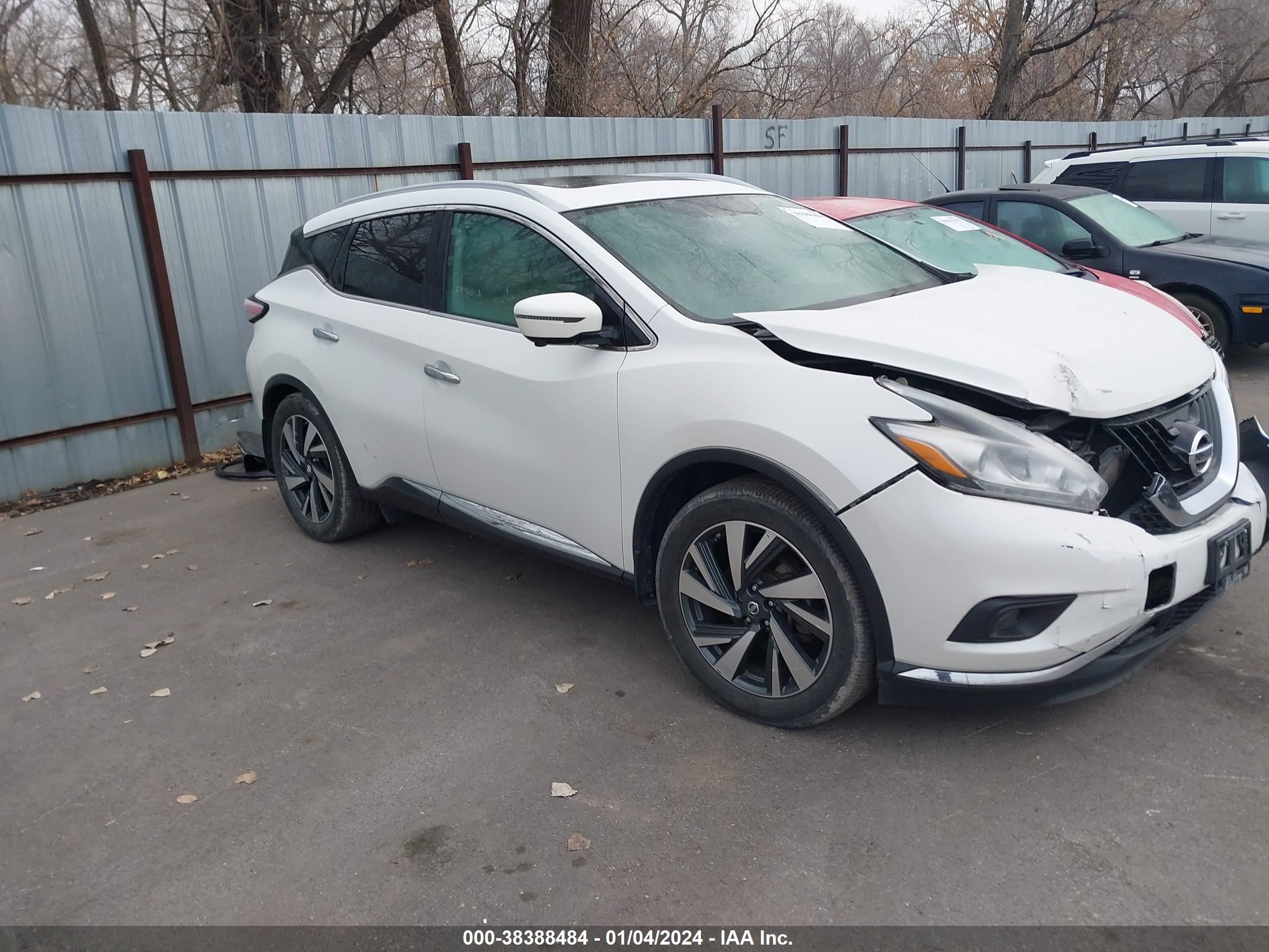 NISSAN MURANO 2016 5n1az2mh7gn114818