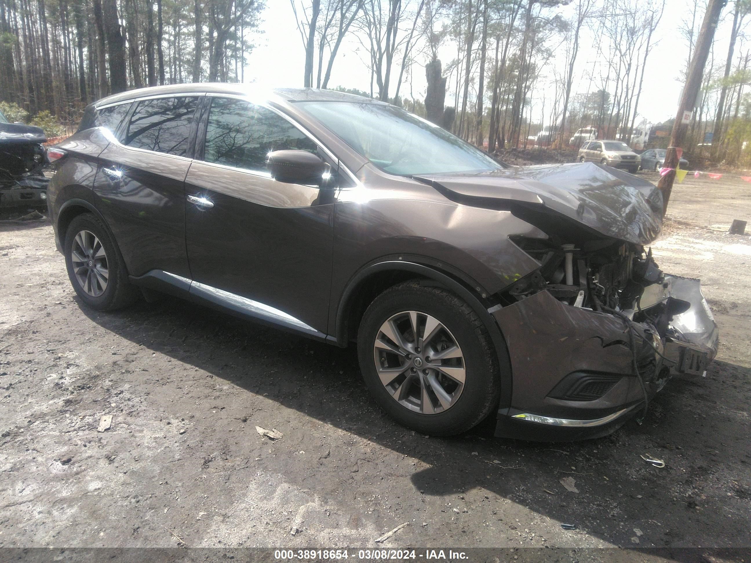 NISSAN MURANO 2016 5n1az2mh8gn131370