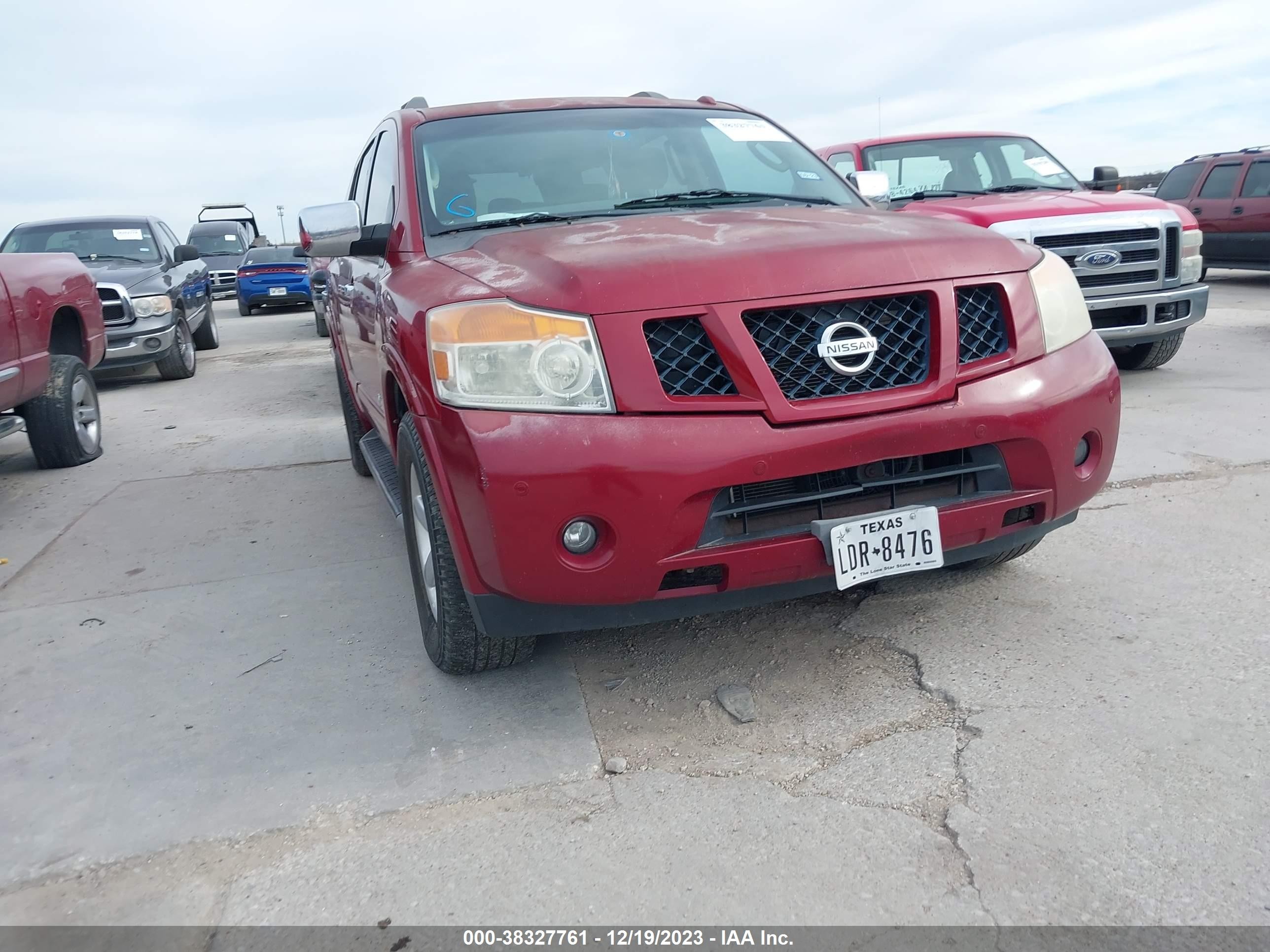 NISSAN ARMADA 2008 5n1ba08dx8n602332