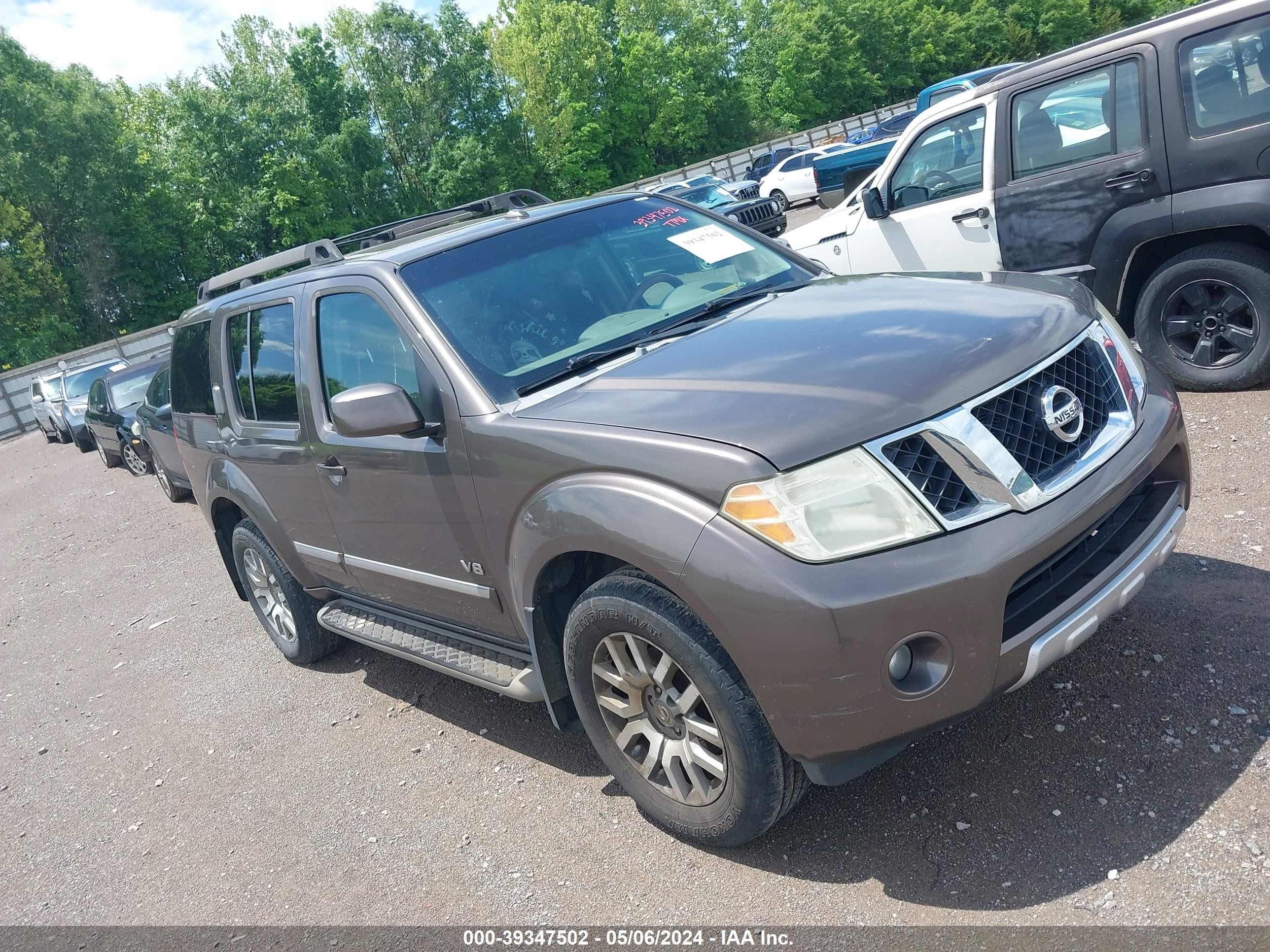 NISSAN PATHFINDER 2008 5n1br18a88c627729