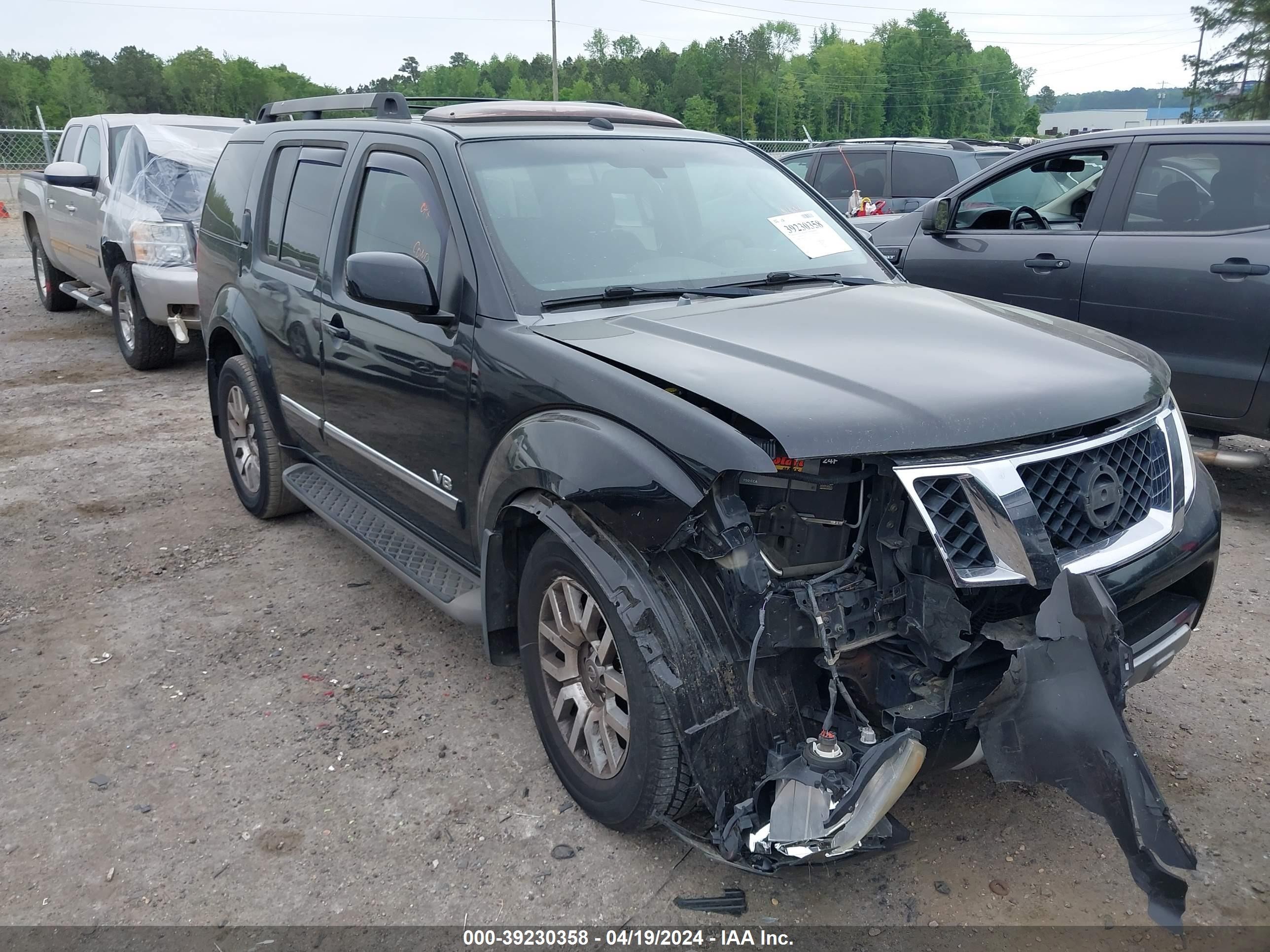 NISSAN PATHFINDER 2008 5n1br18ax8c626260