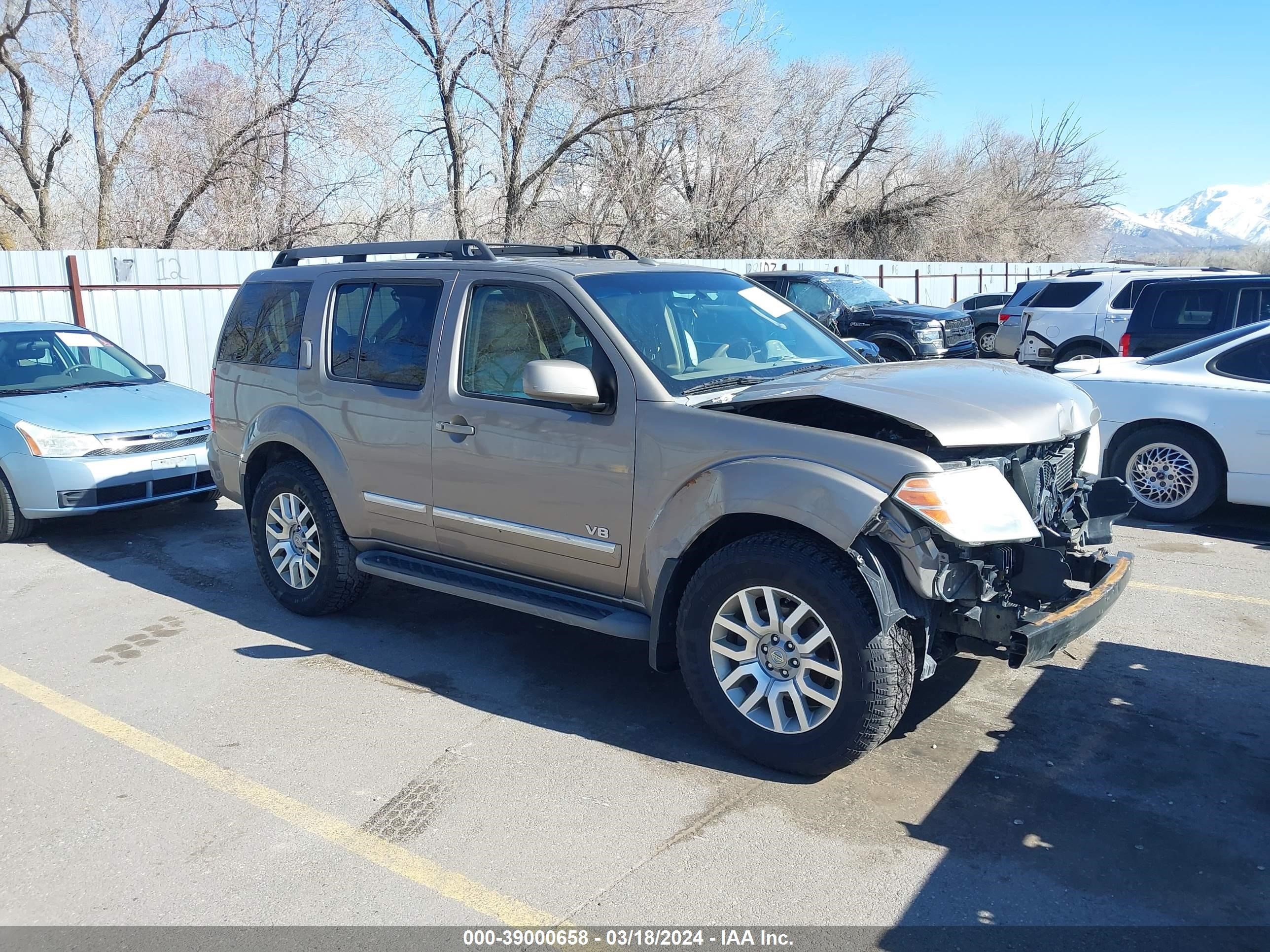 NISSAN PATHFINDER 2008 5n1br18b58c629107