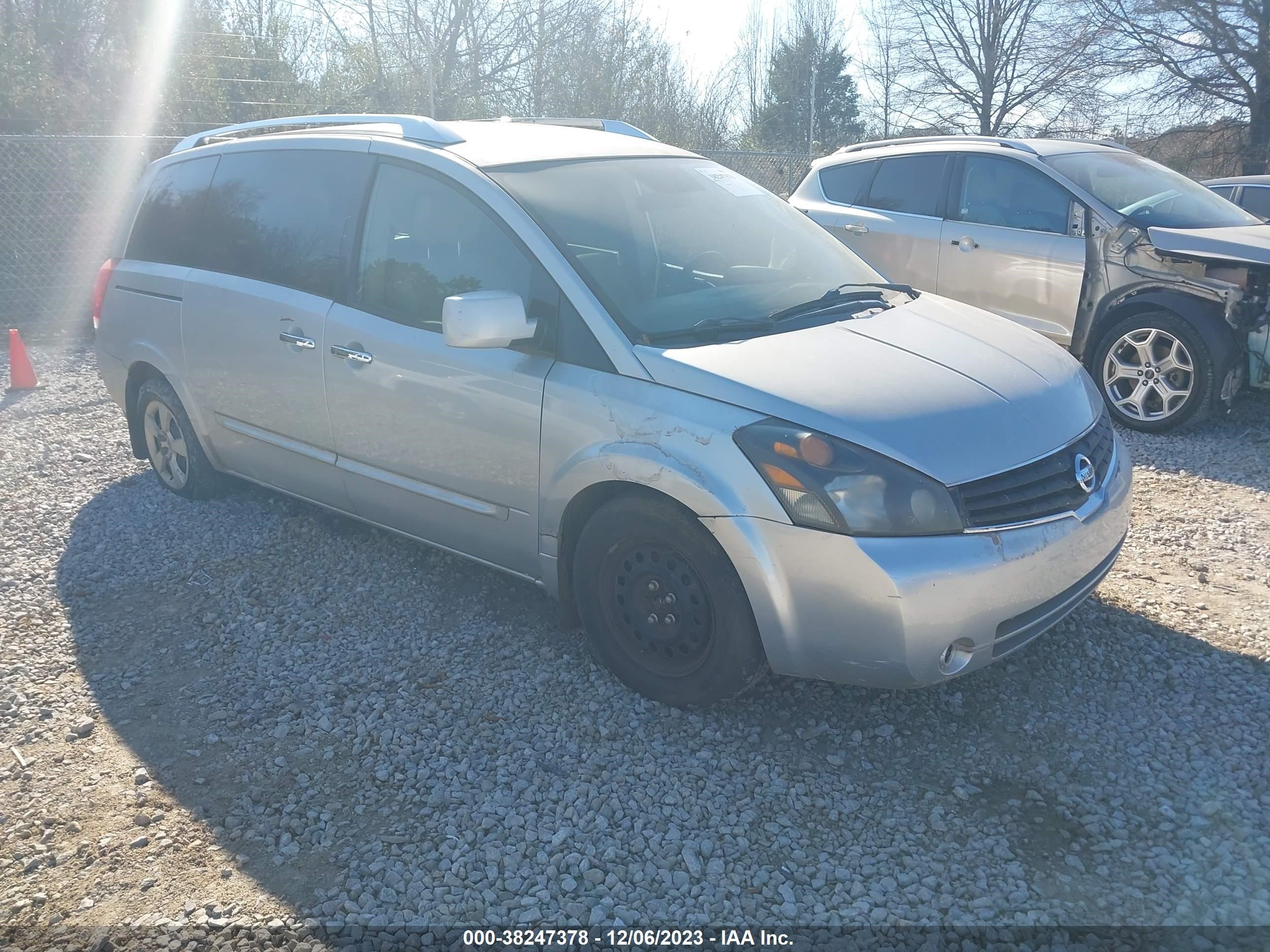 NISSAN QUEST 2007 5n1bv28u17n106821