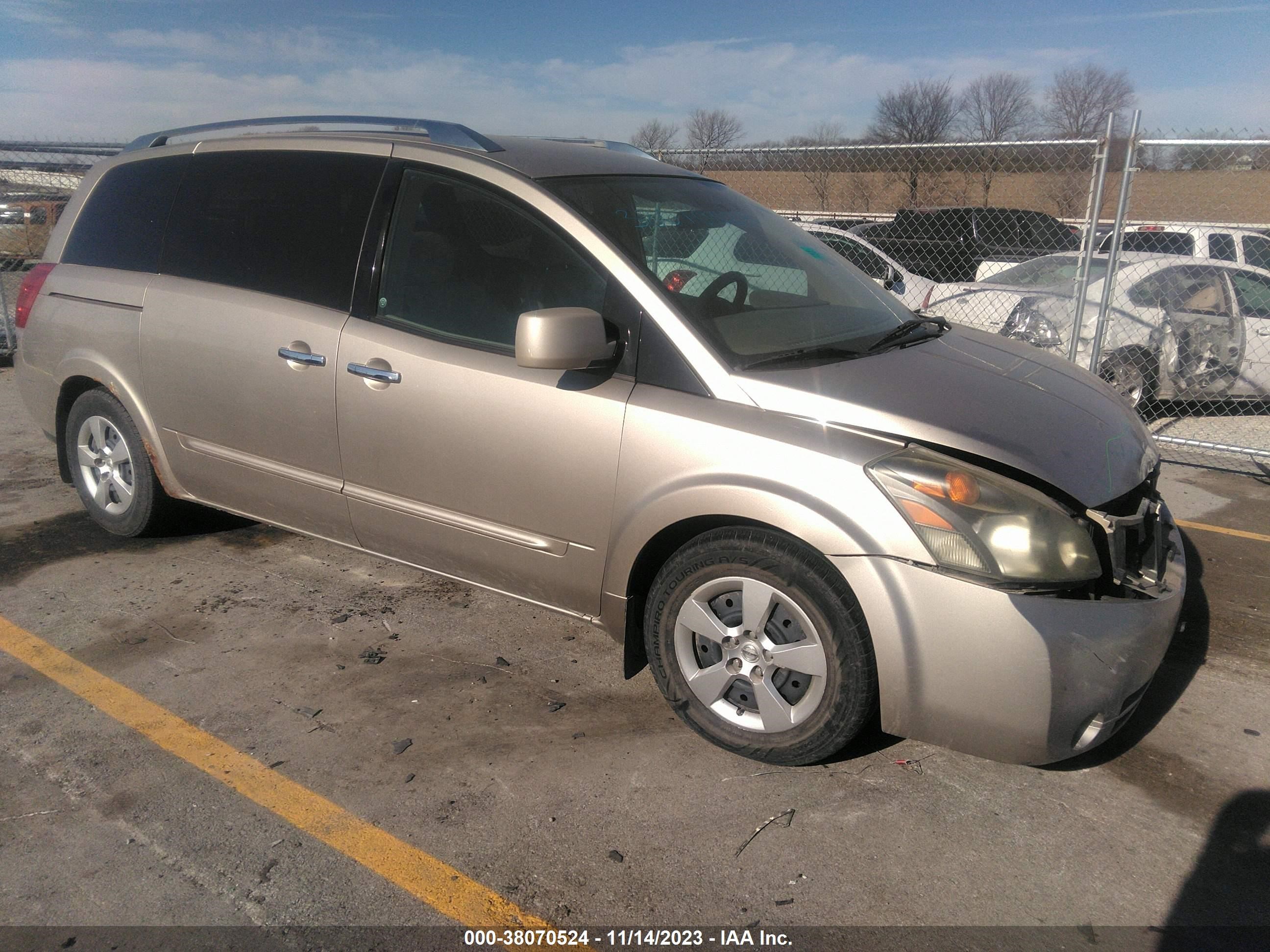 NISSAN QUEST 2007 5n1bv28u57n127056