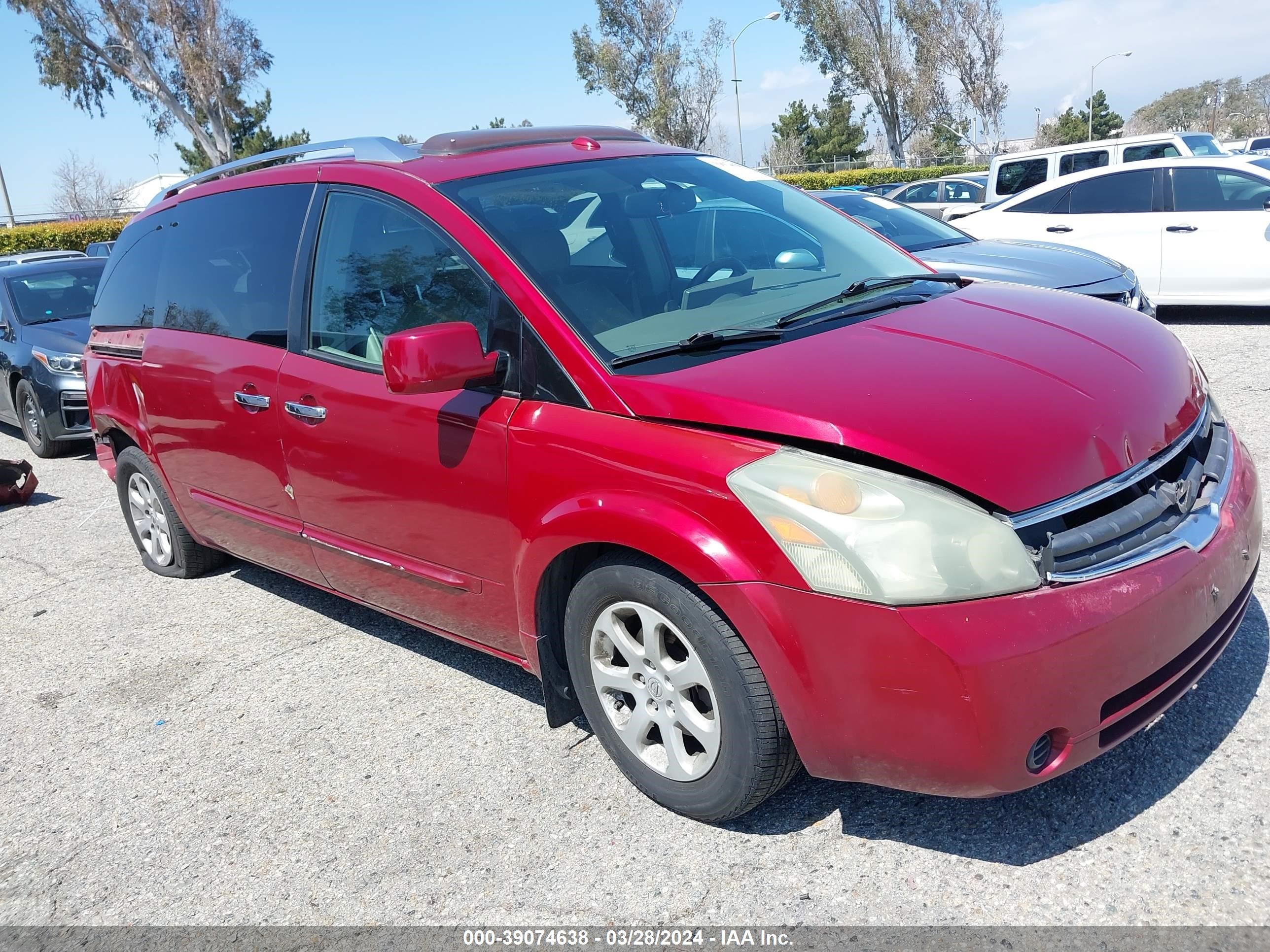 NISSAN QUEST 2007 5n1bv28u87n102894