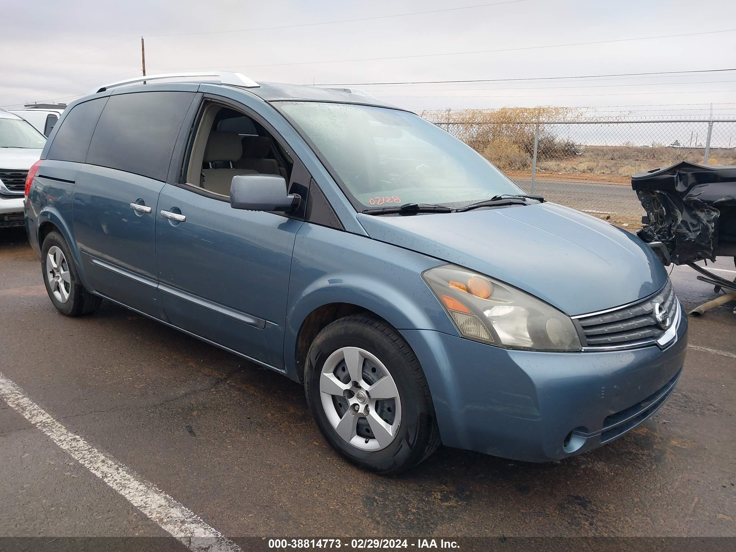 NISSAN QUEST 2009 5n1bv28u89n103241