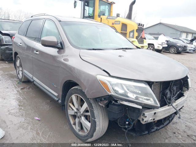 NISSAN PATHFINDER HYBRID 2014 5n1cr2mm4ec640306